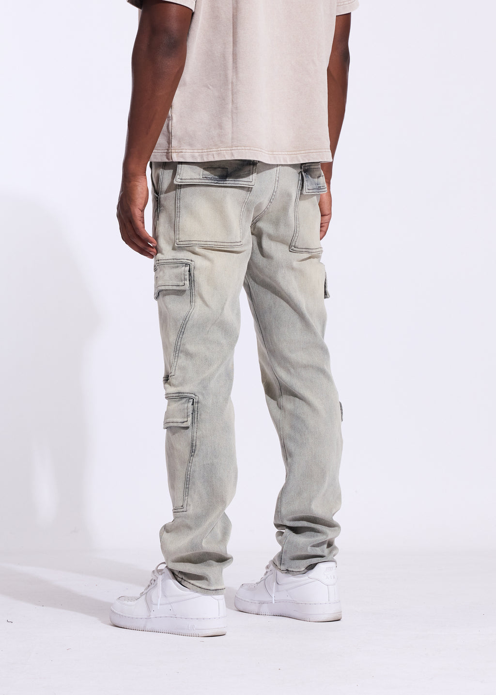 Ace Straight Cargo Denim (Light Blue)