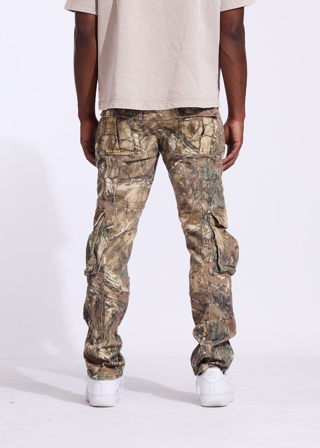 Woodland Straight Cargo Denim (Tree Camo)