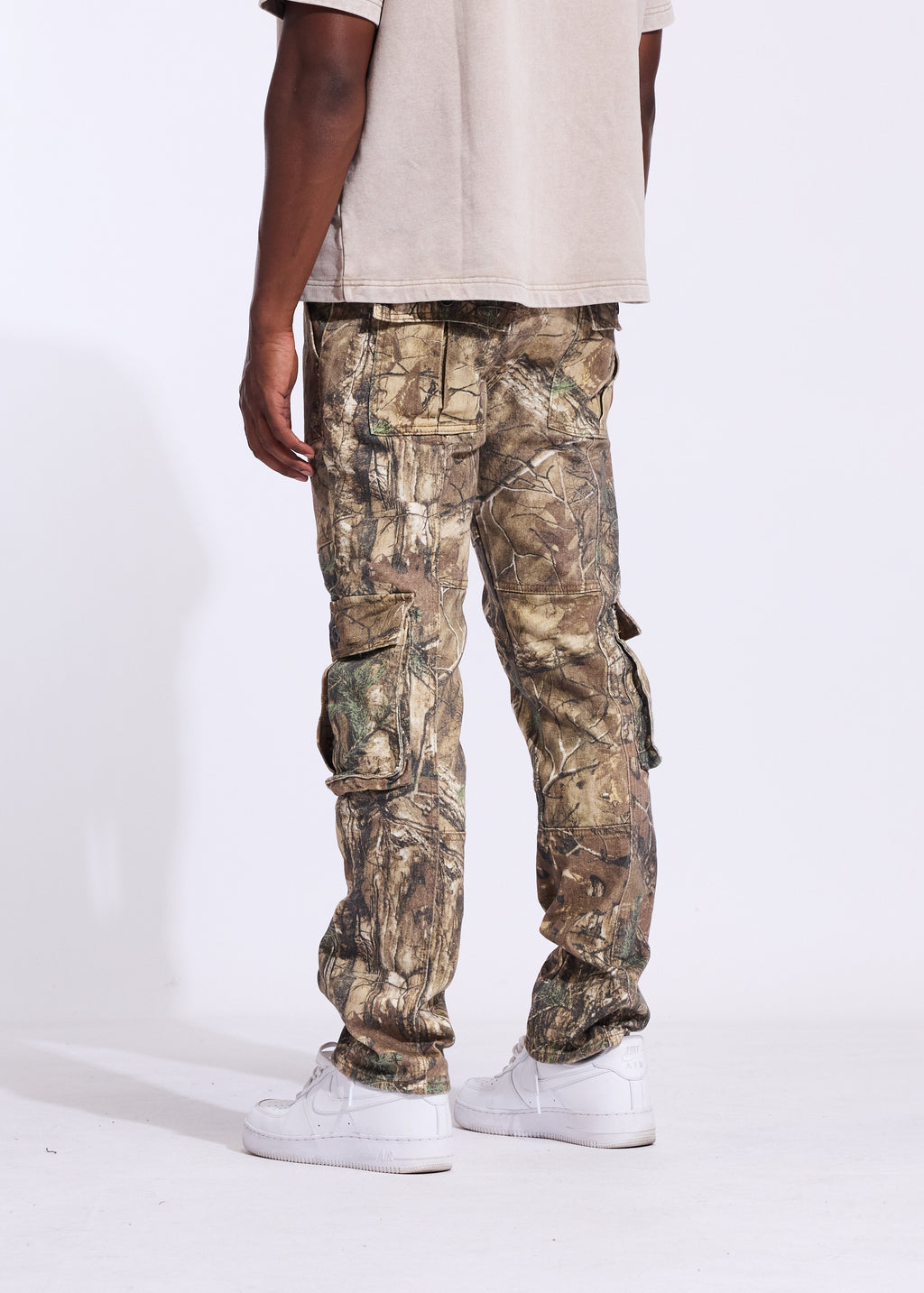 Woodland Straight Cargo Denim (Tree Camo)