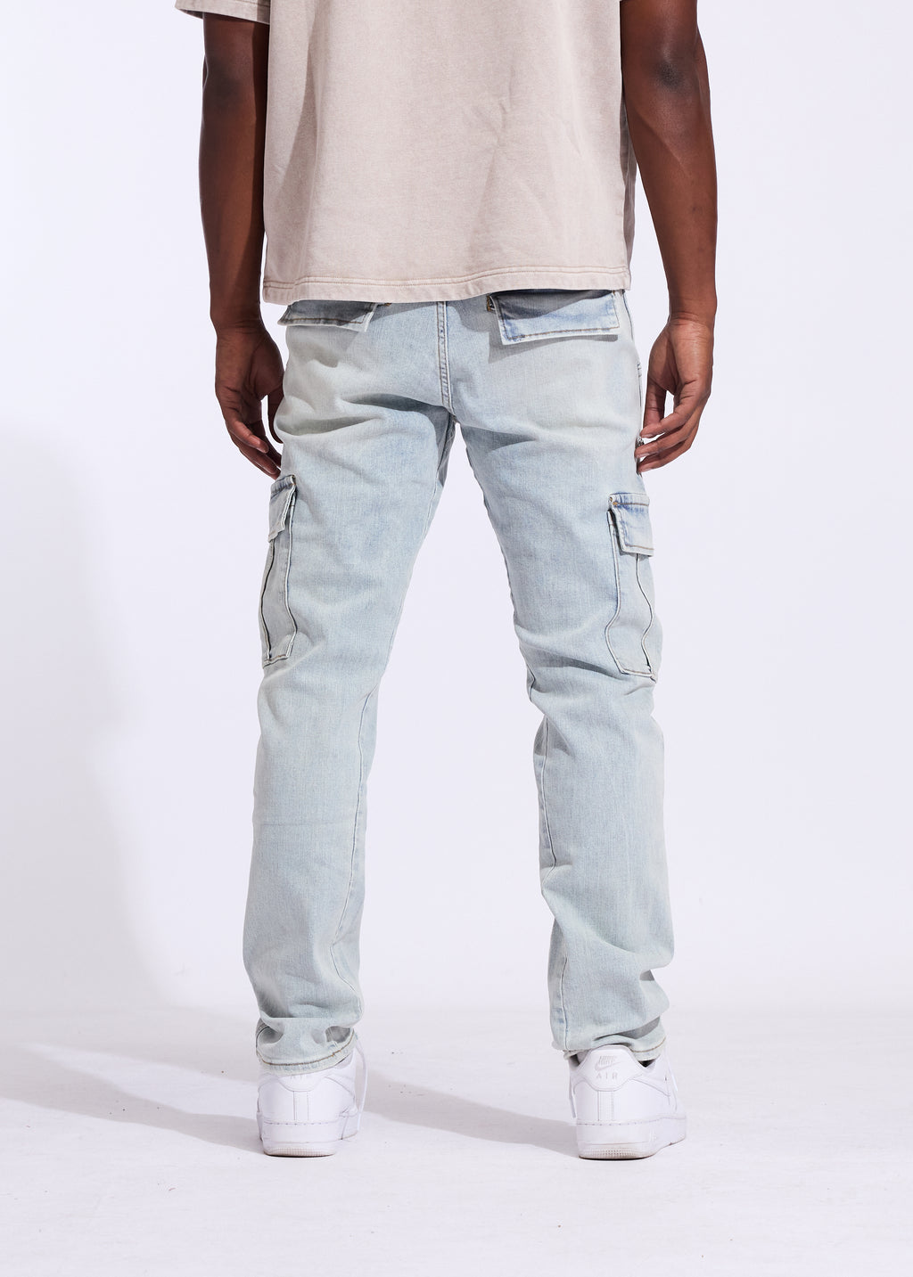 Cades Straight Cargo Denim (Blue)