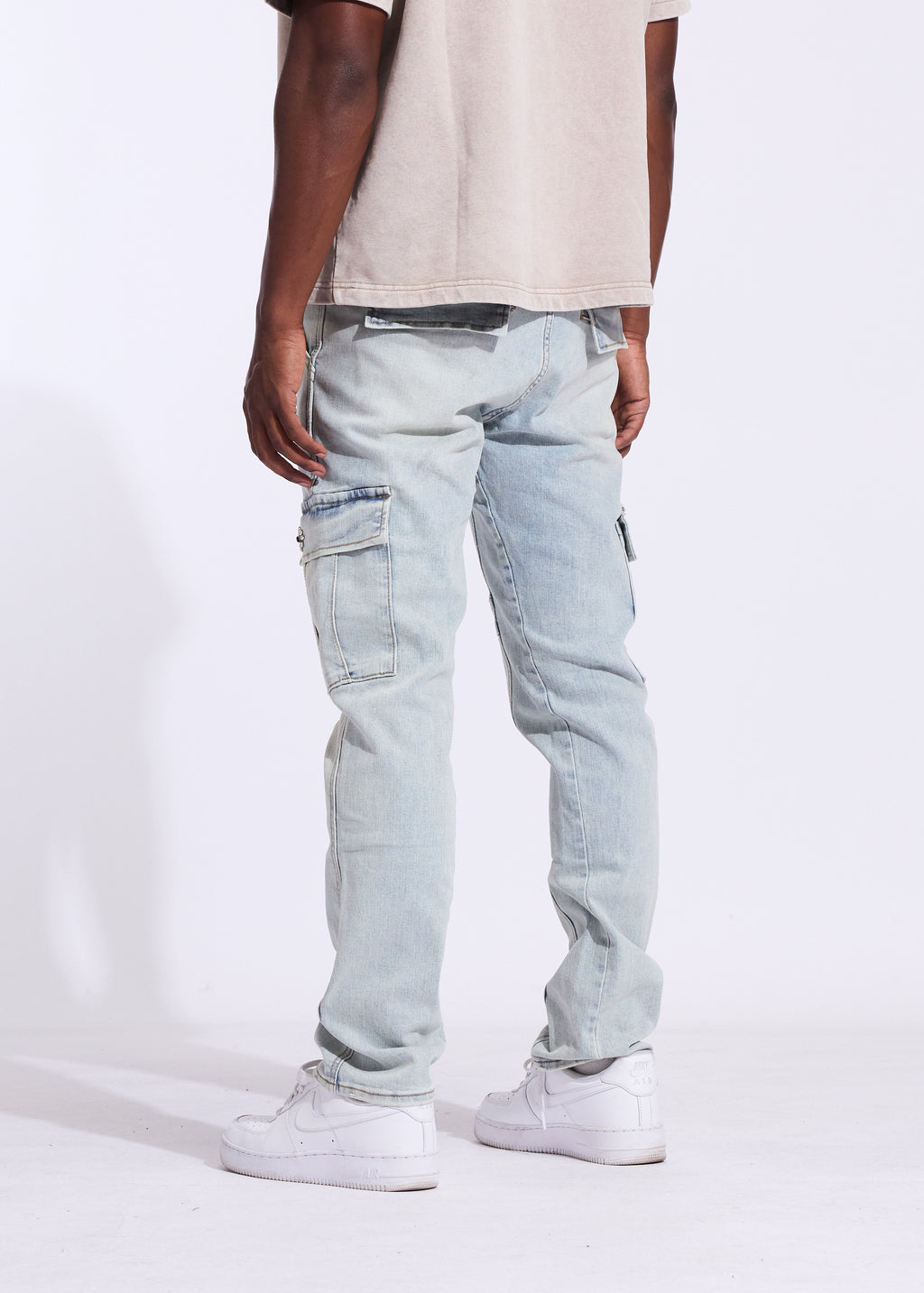 Cades Straight Cargo Denim (Blue)