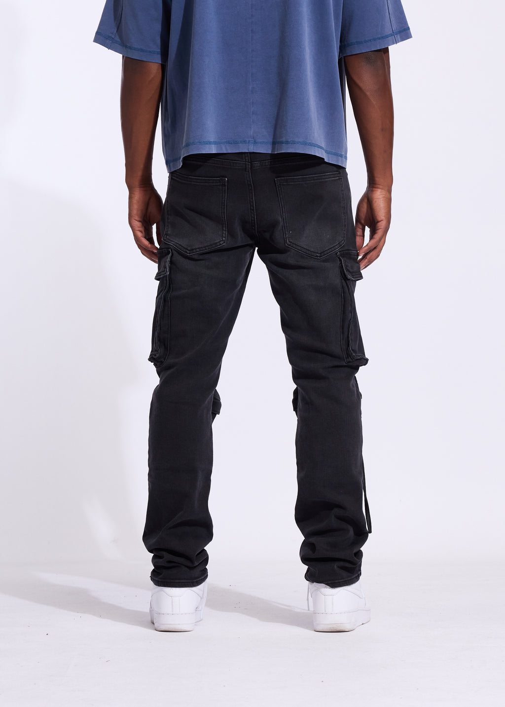 Clutch Straight Cargo Denim (Vintage Black)