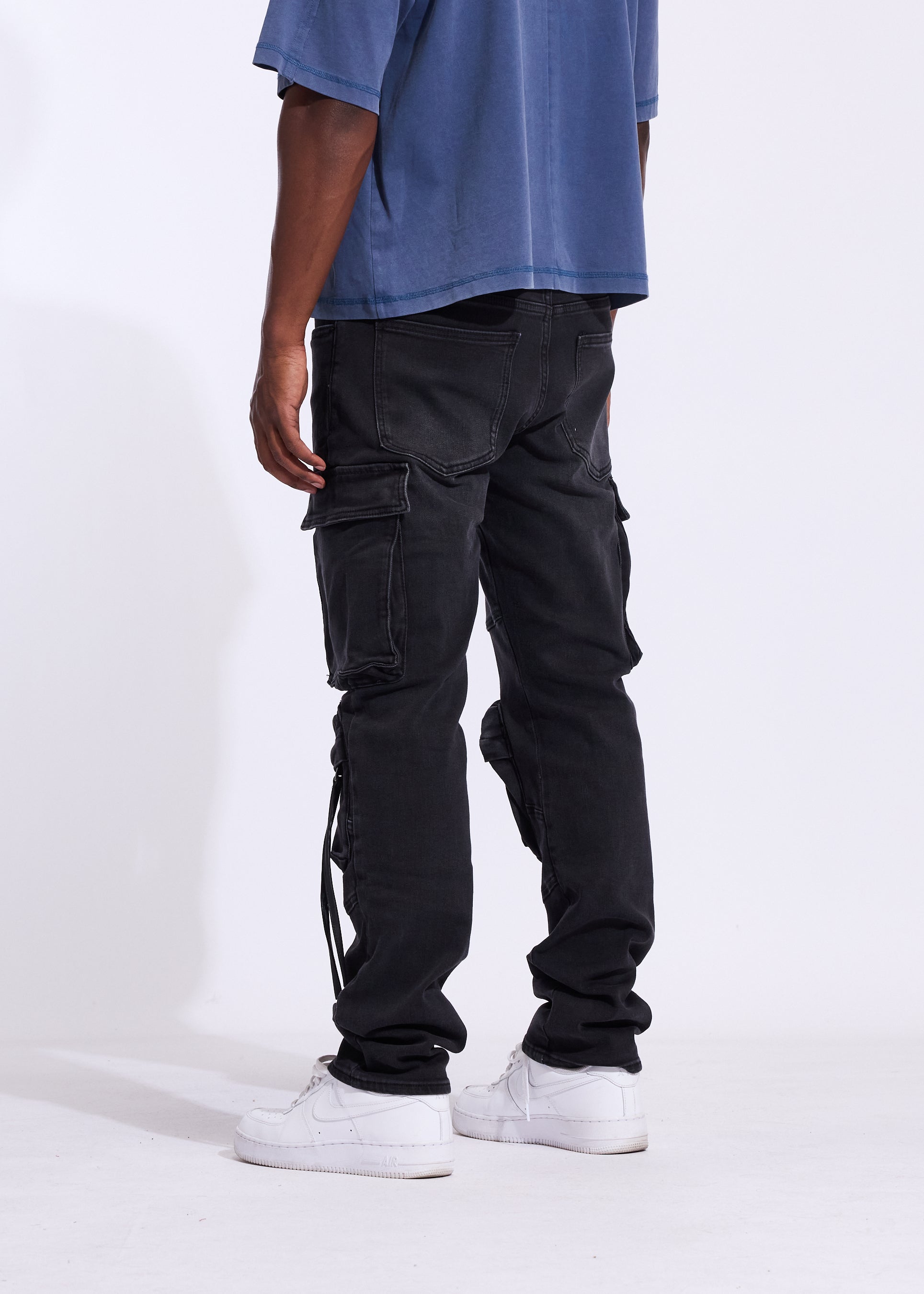 Clutch Straight Cargo Denim (Vintage Black)
