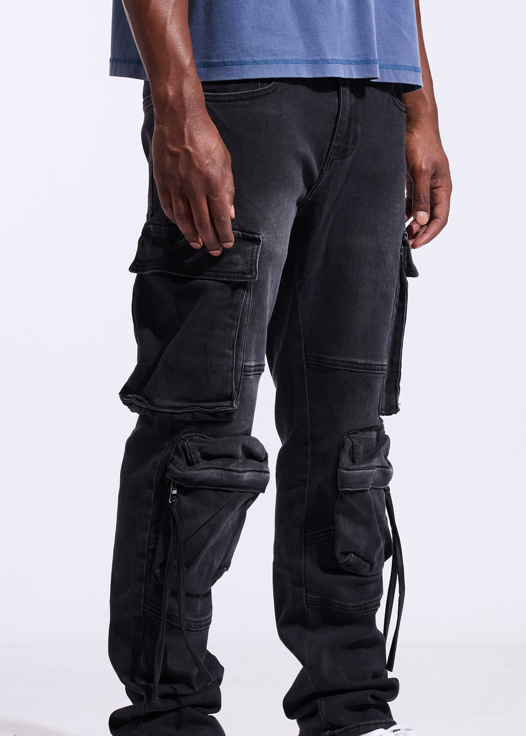 Clutch Straight Cargo Denim (Vintage Black)