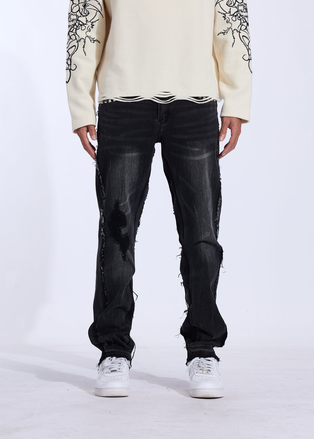 Duke Relaxed Denim (Washed Black)