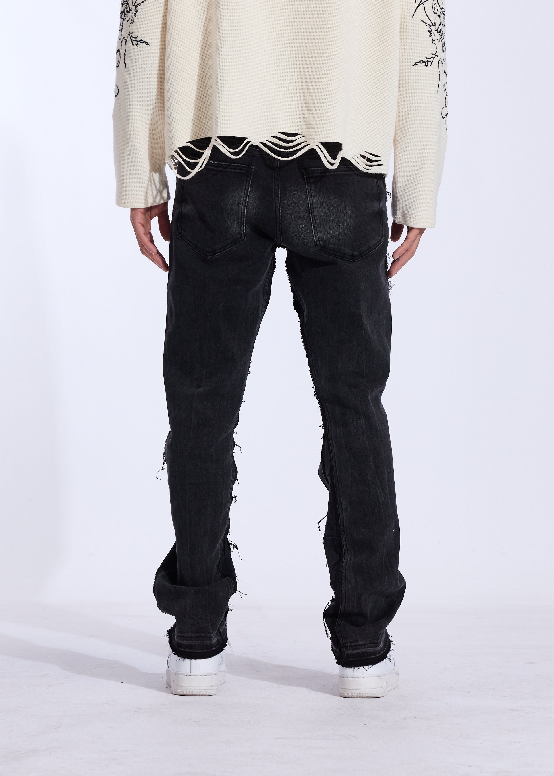 Duke Relaxed Denim (Washed Black)