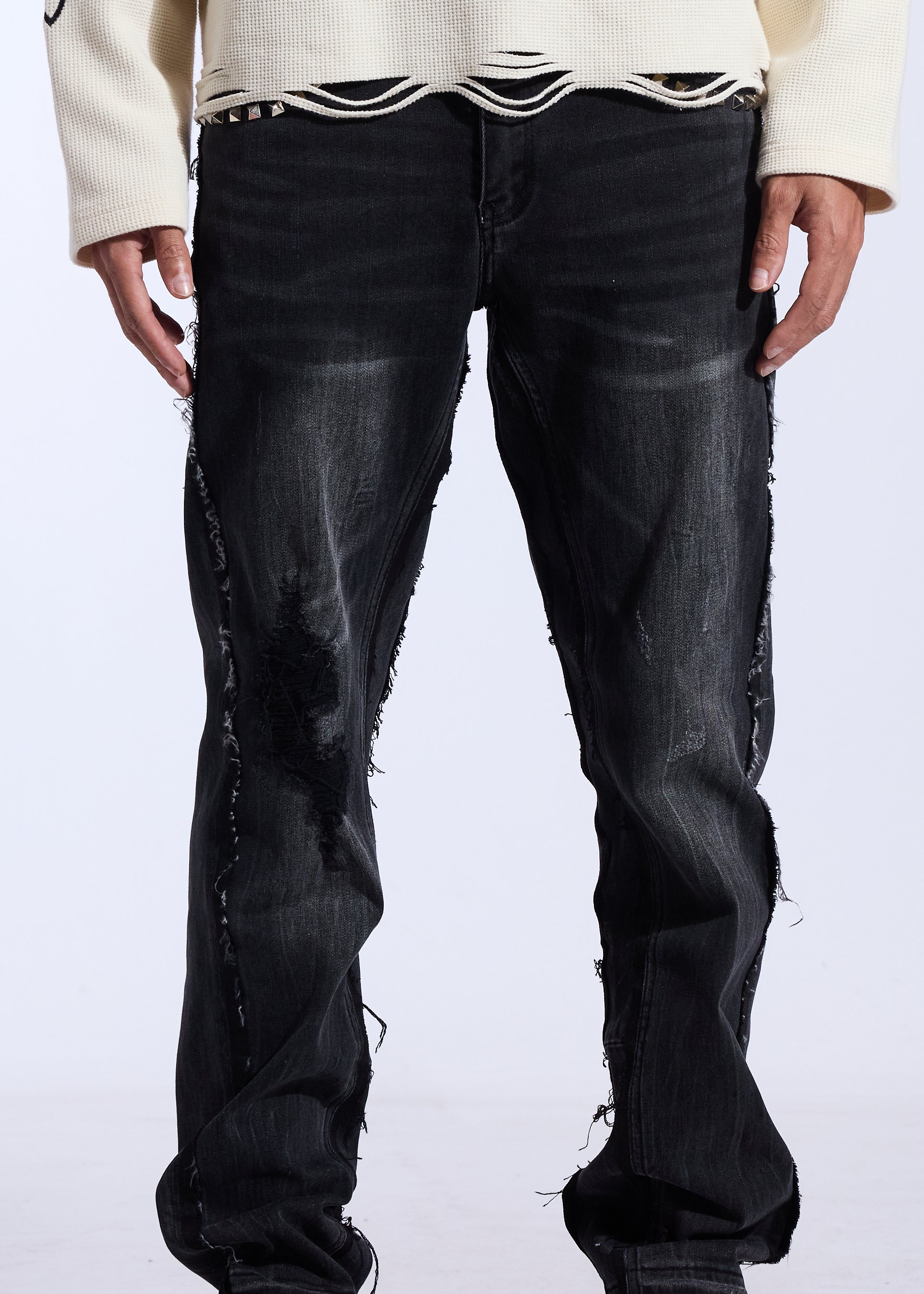 Duke Relaxed Denim (Washed Black)