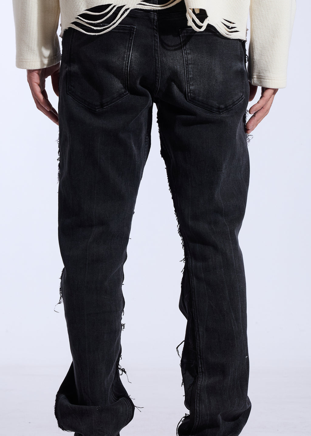 Duke Relaxed Denim (Washed Black)