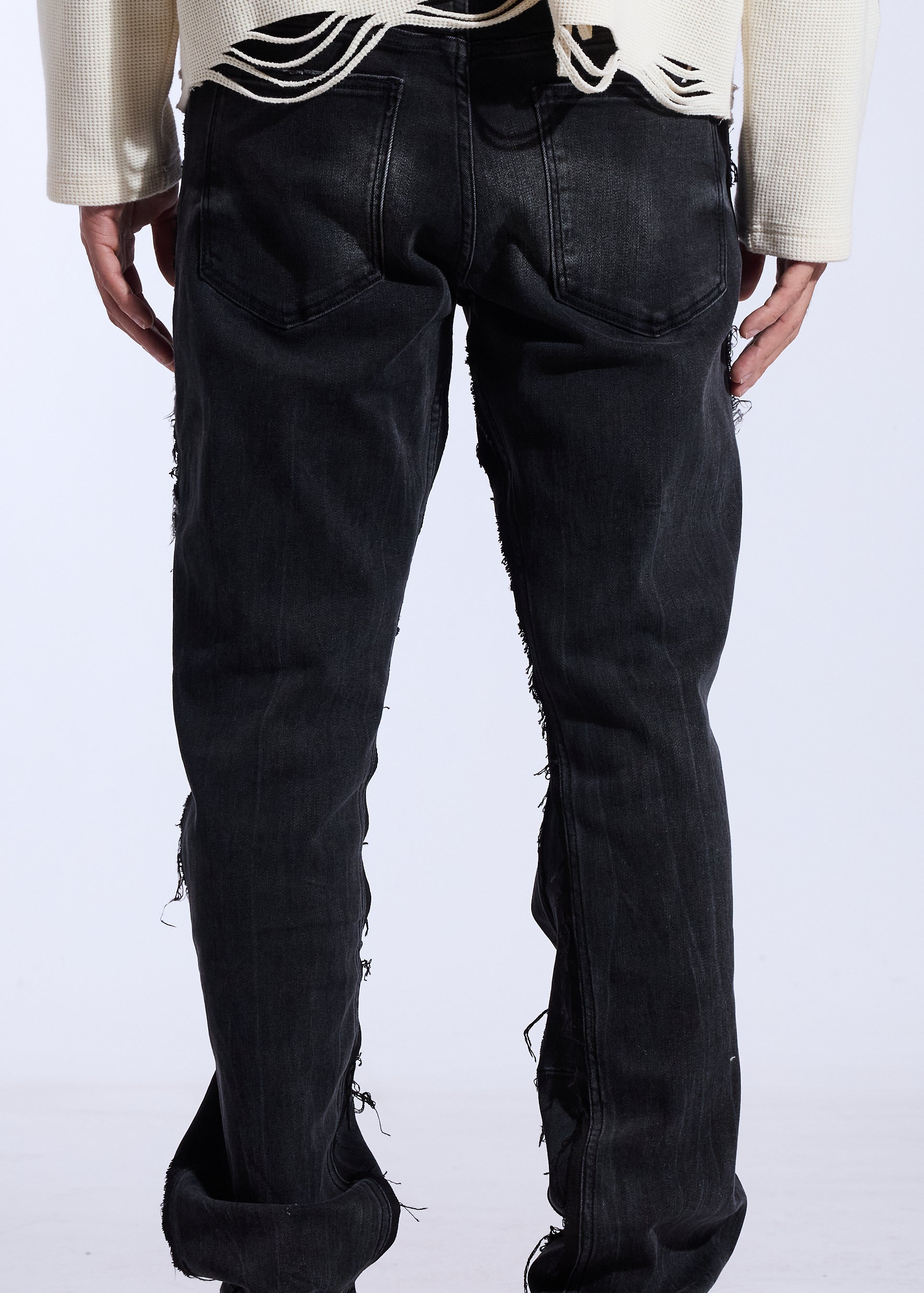 Duke Relaxed Denim (Washed Black)