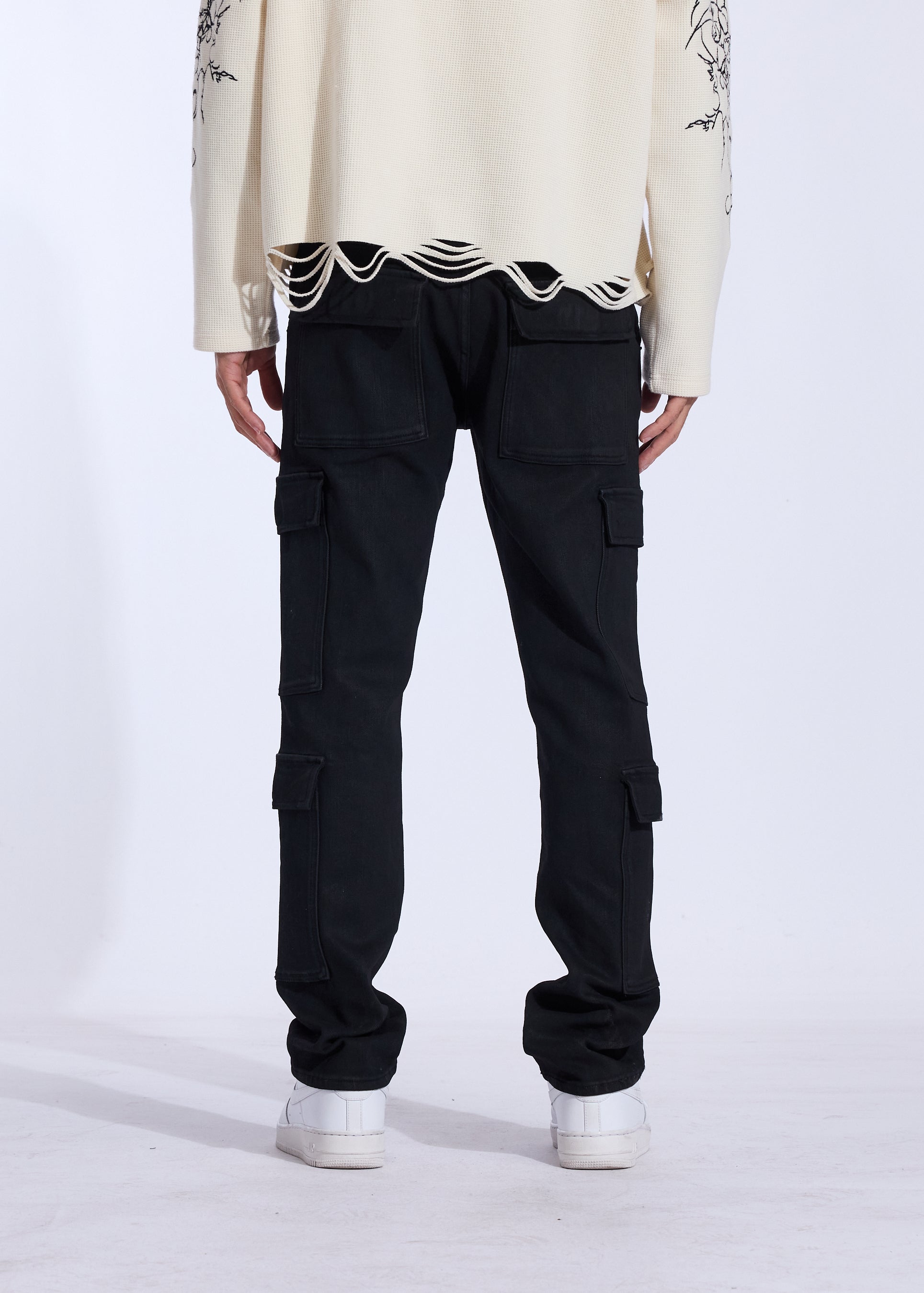 Scott Cargo Denim (Jet Black)