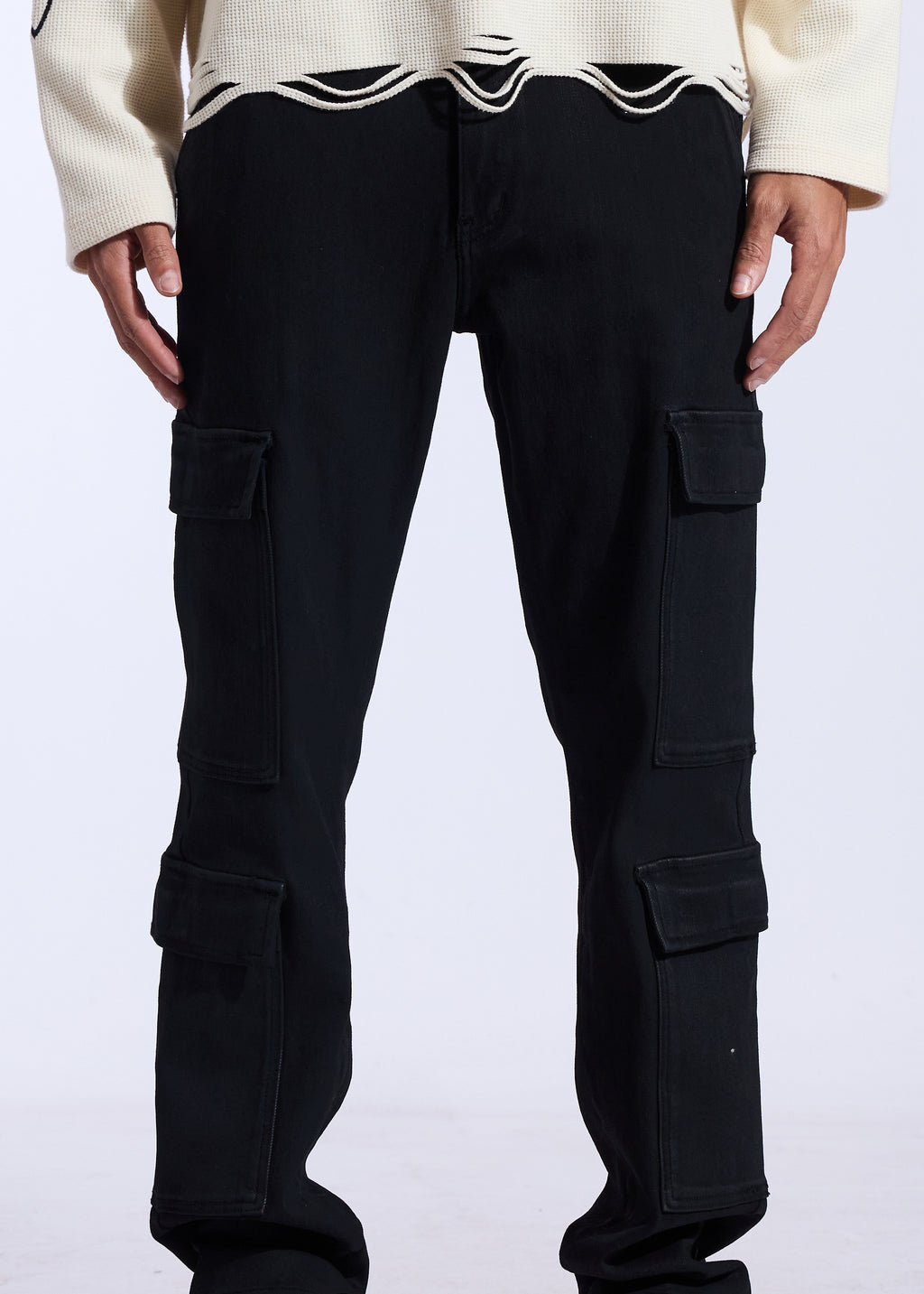 Scott Cargo Denim (Jet Black)