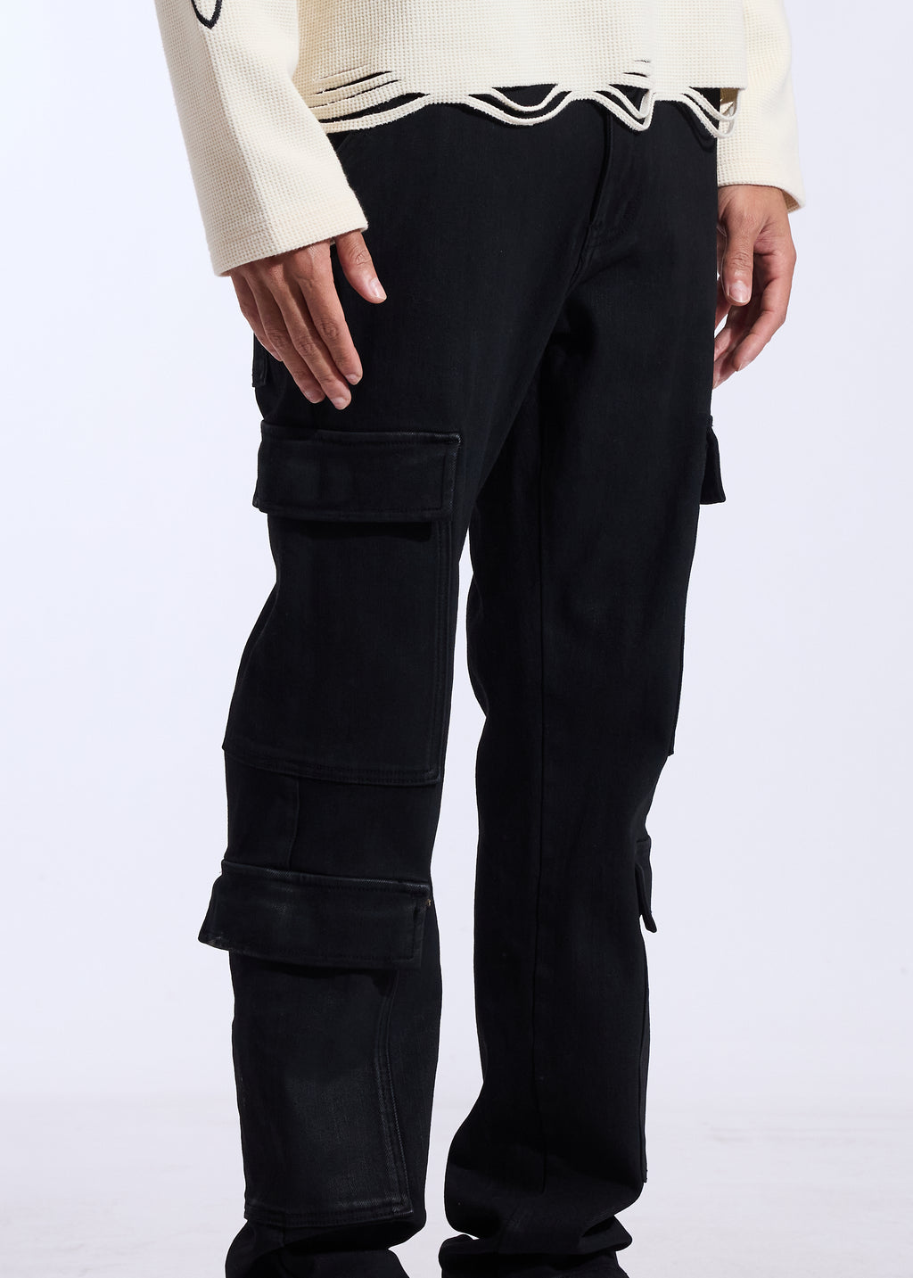 Scott Cargo Denim (Jet Black)