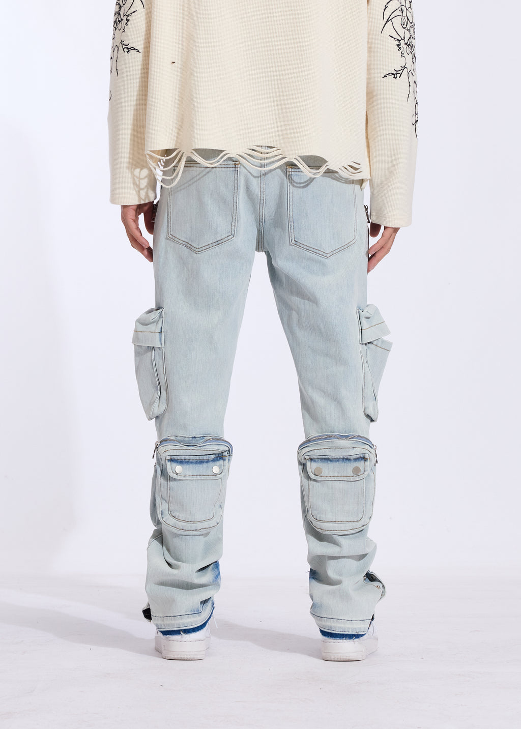 Luka Cargo Denim (Light Bleach)