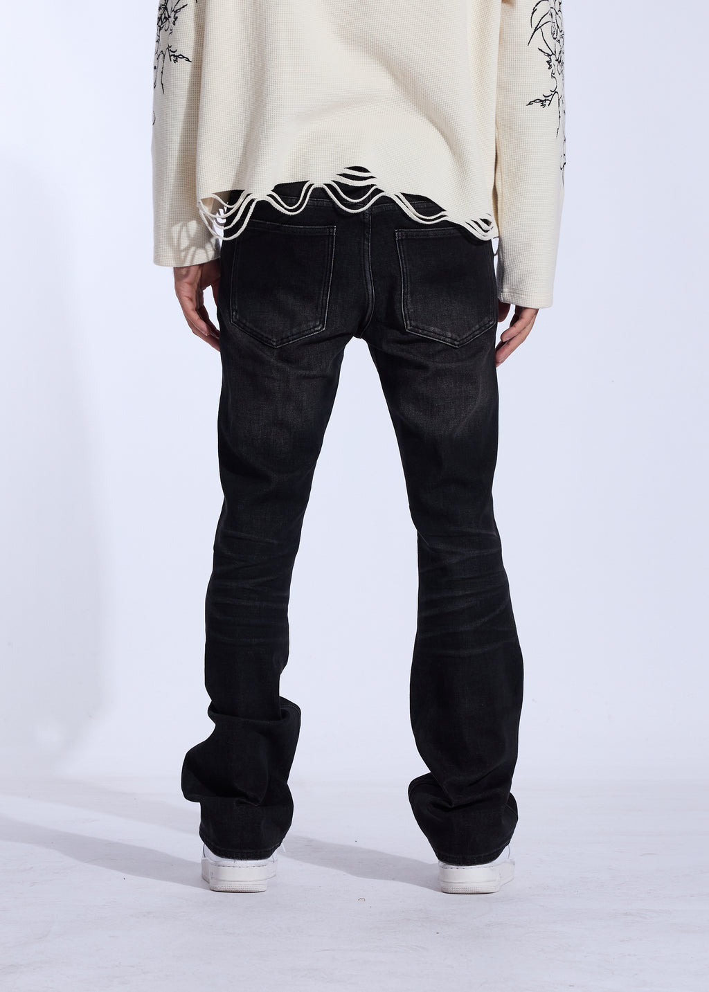 Arch Flare Fit Denim (Washed Black)