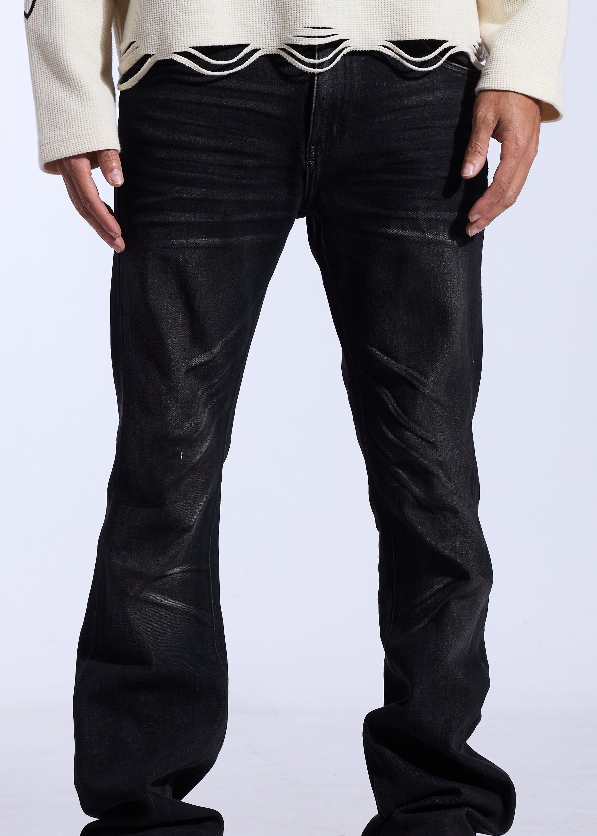 Arch Flare Fit Denim (Washed Black)
