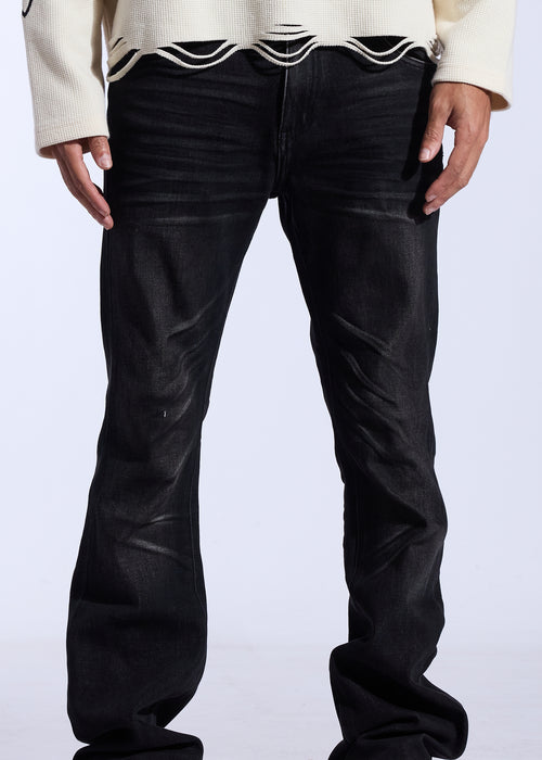 Arch Flare Fit Denim (Washed Black)