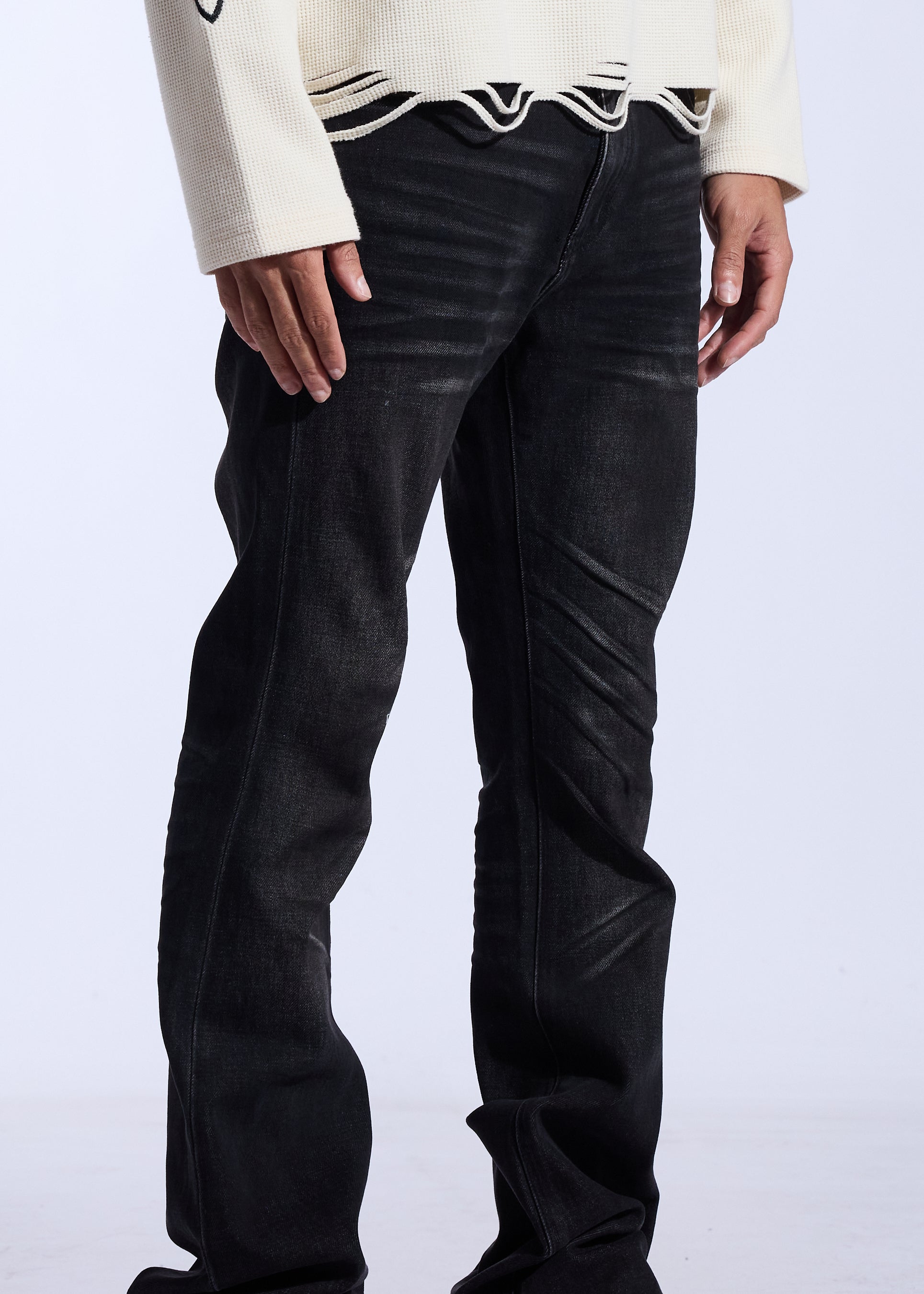 Arch Flare Fit Denim (Washed Black)