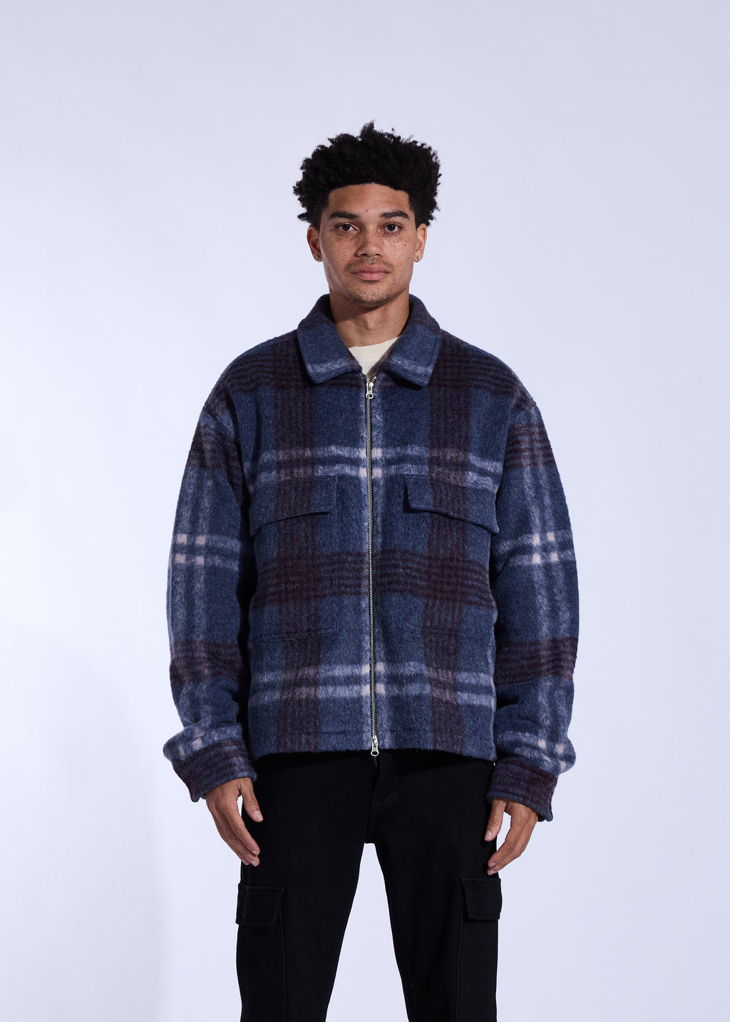 Irvine Mohair Jacket (Blue)