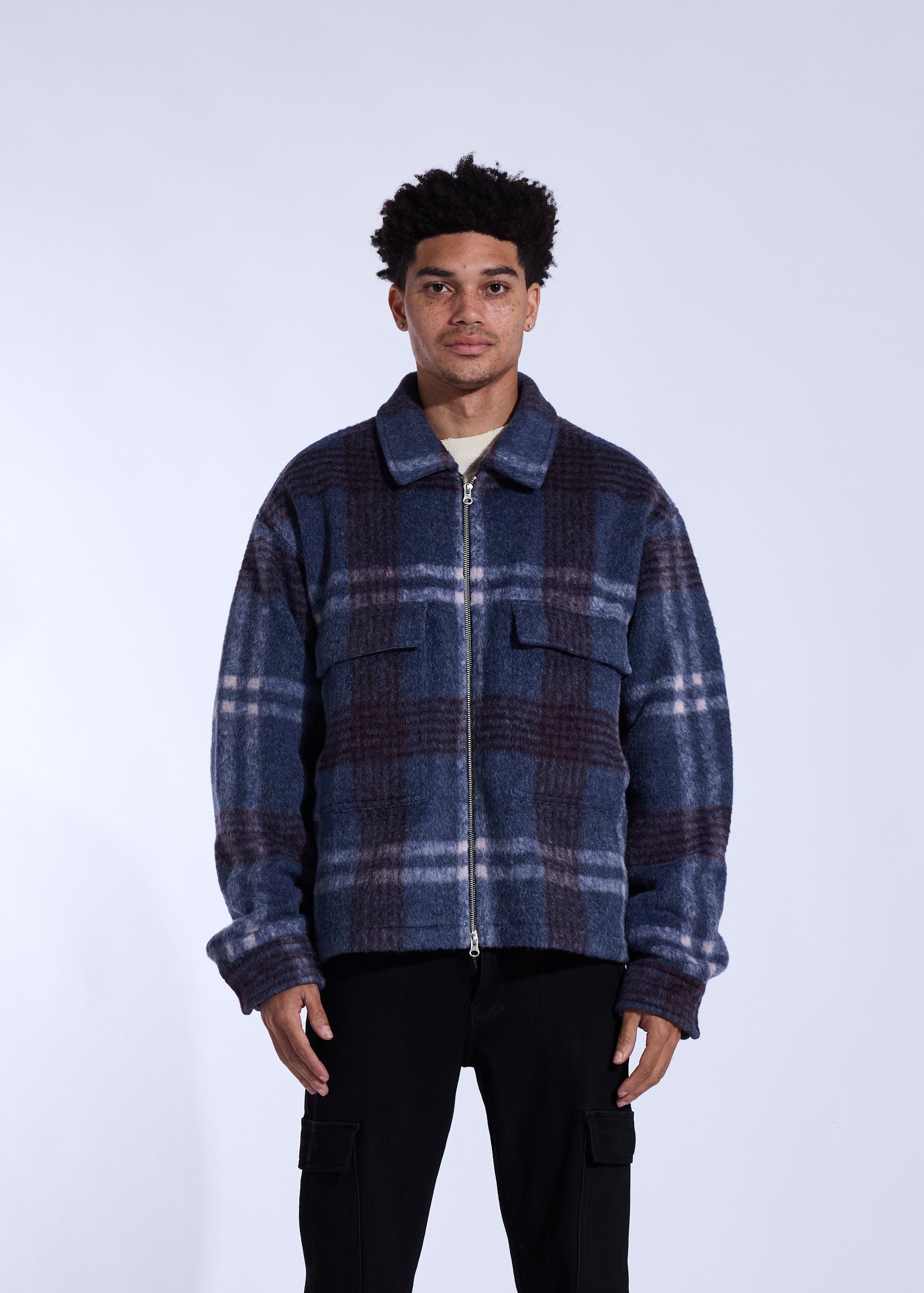 Irvine Mohair Jacket (Blue)