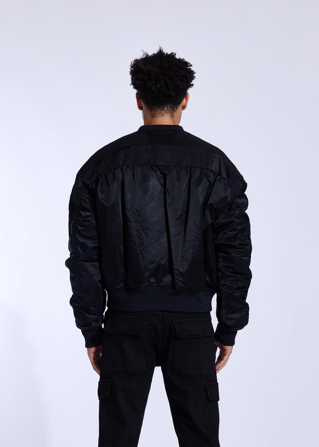 Clean Bomber Jacket (Midnight Blue)