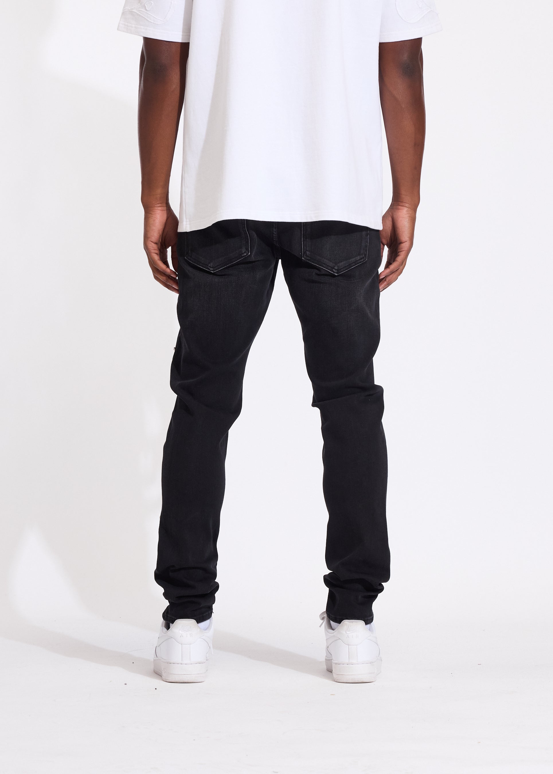 Pearl Skinny Denim (Black Washed)