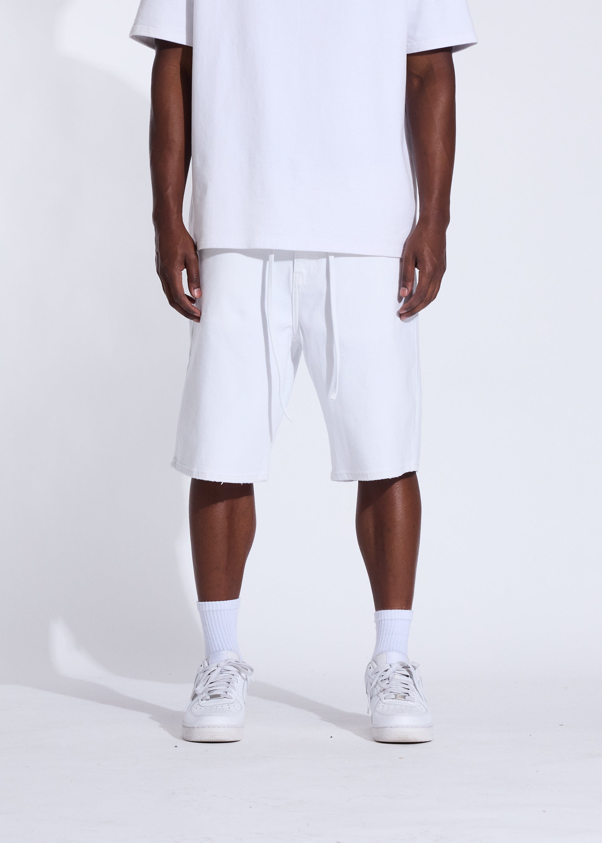 Rod Denim Shorts (White)