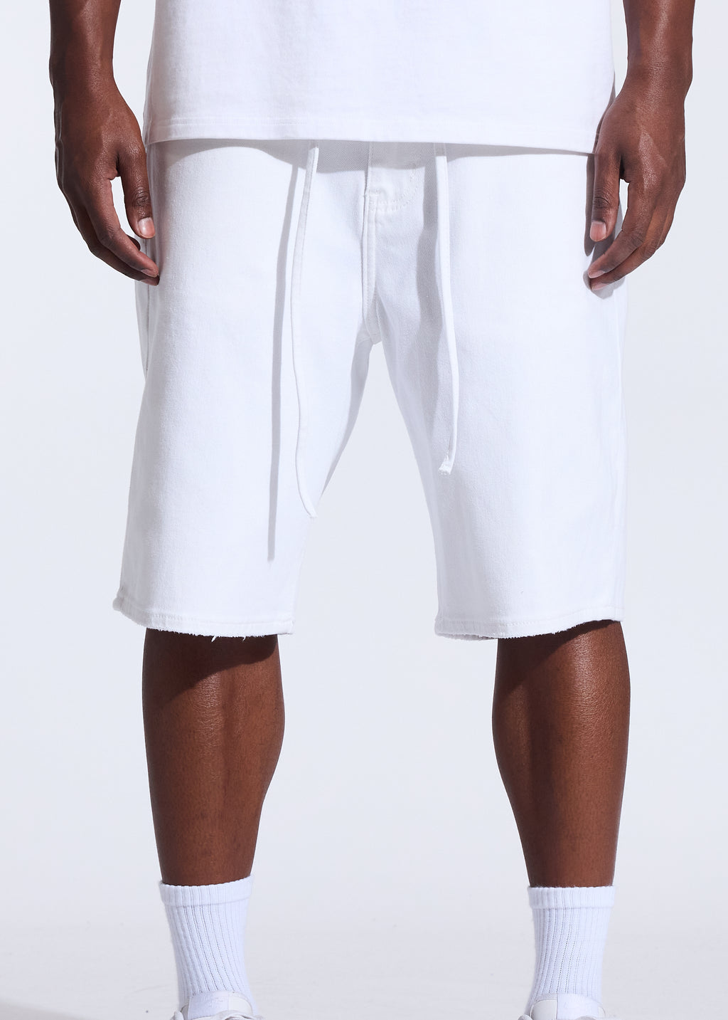 Rod Denim Shorts (White)