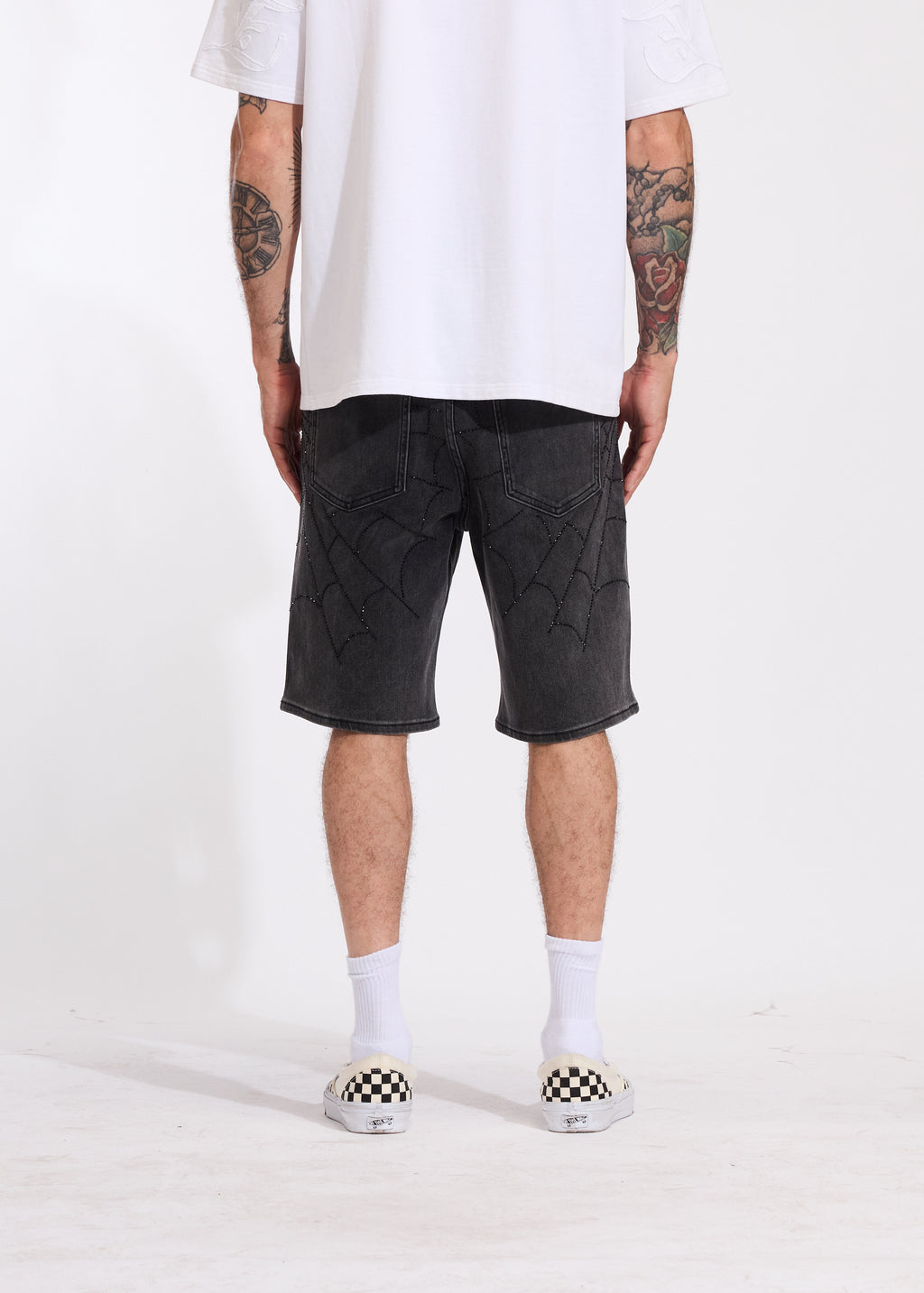 Cena Denim Shorts (Grey Washed)