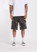 Lotus Denim Shorts (Camo)