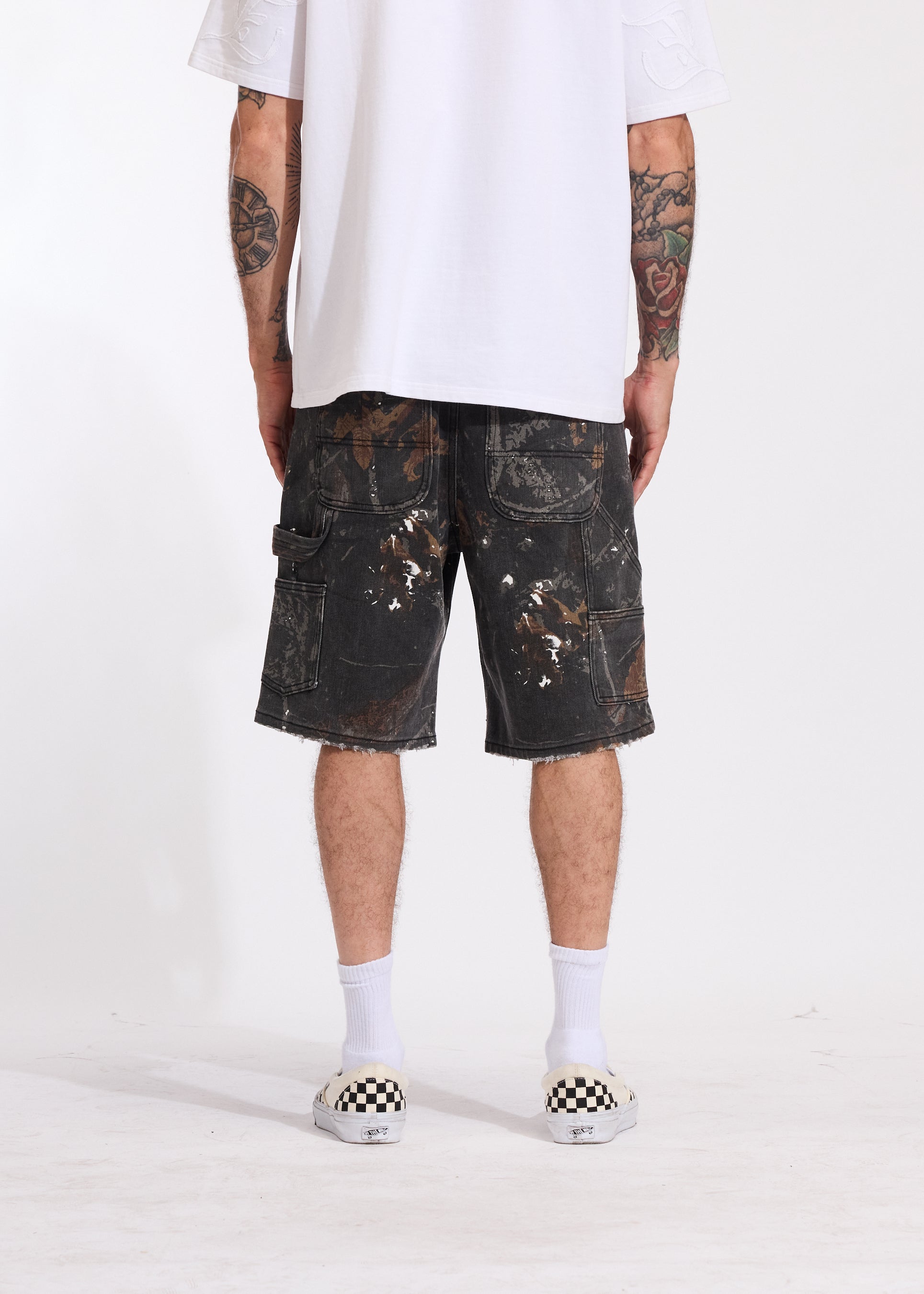 Lotus Denim Shorts (Camo)