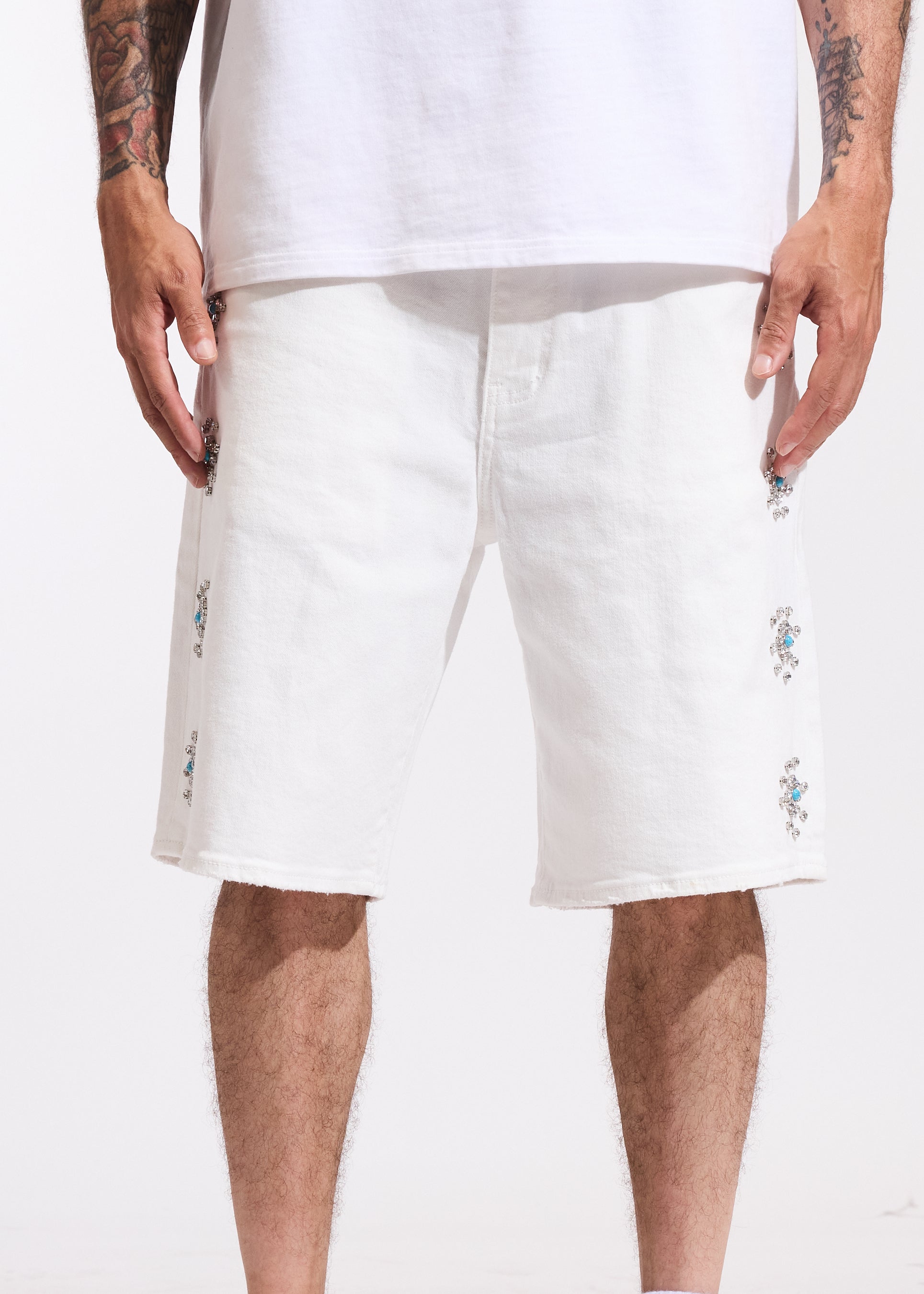 Diamond Shorts (White)