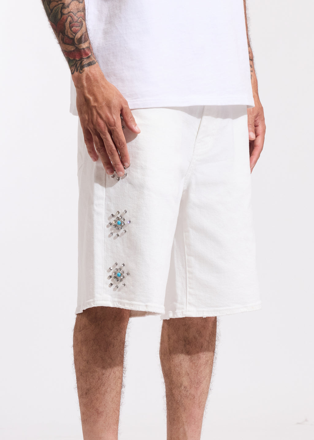 Diamond Shorts (White)