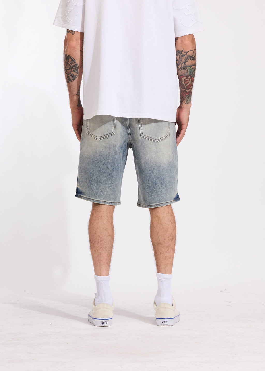 Cena Denim Shorts (Light Blue)