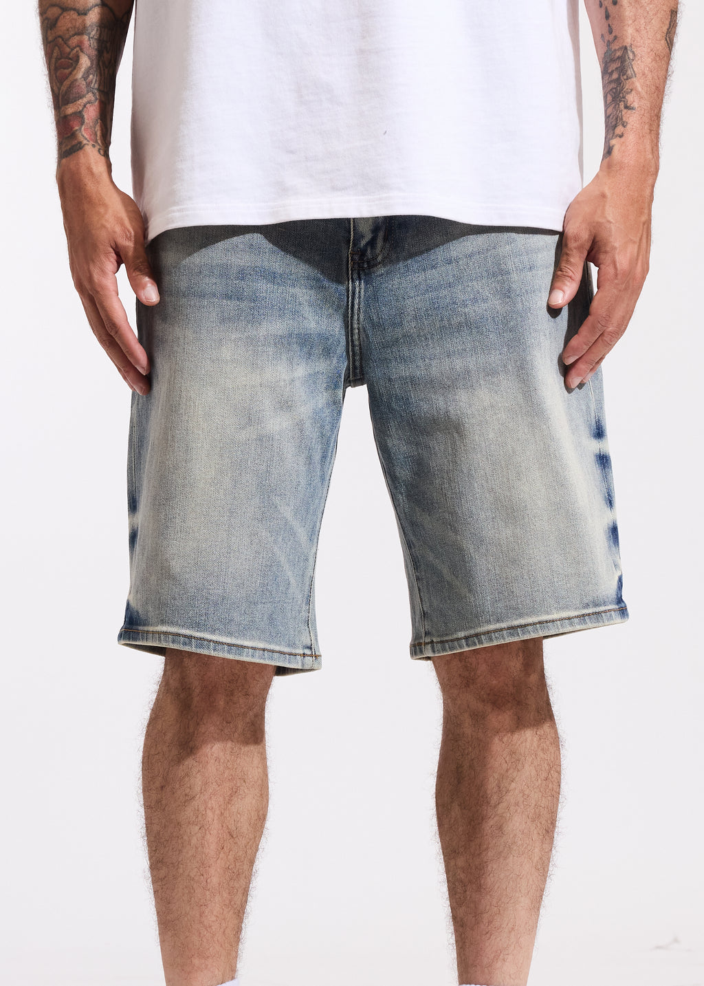 Cena Denim Shorts (Light Blue)