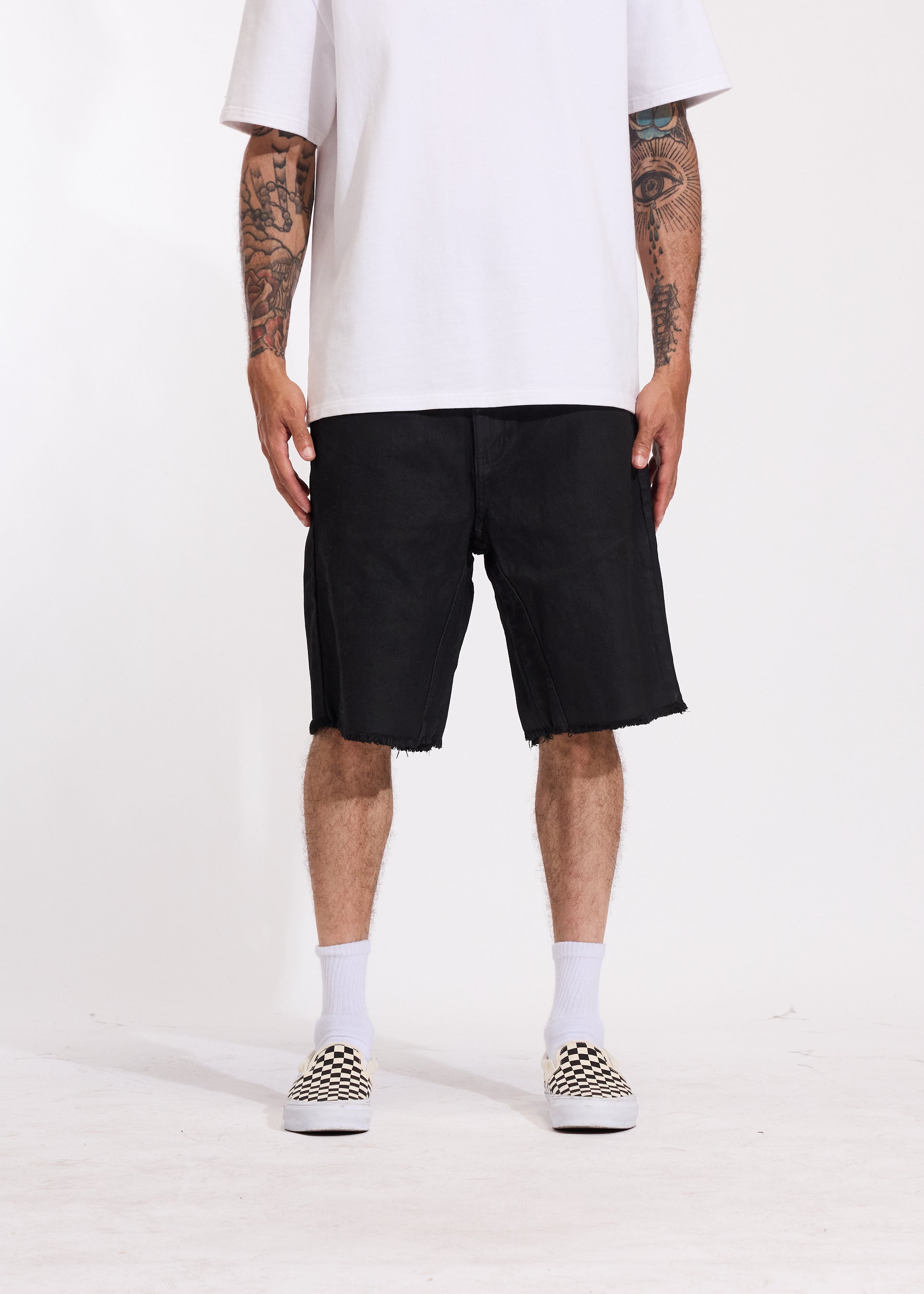 Cena Denim Shorts (Black Wax)