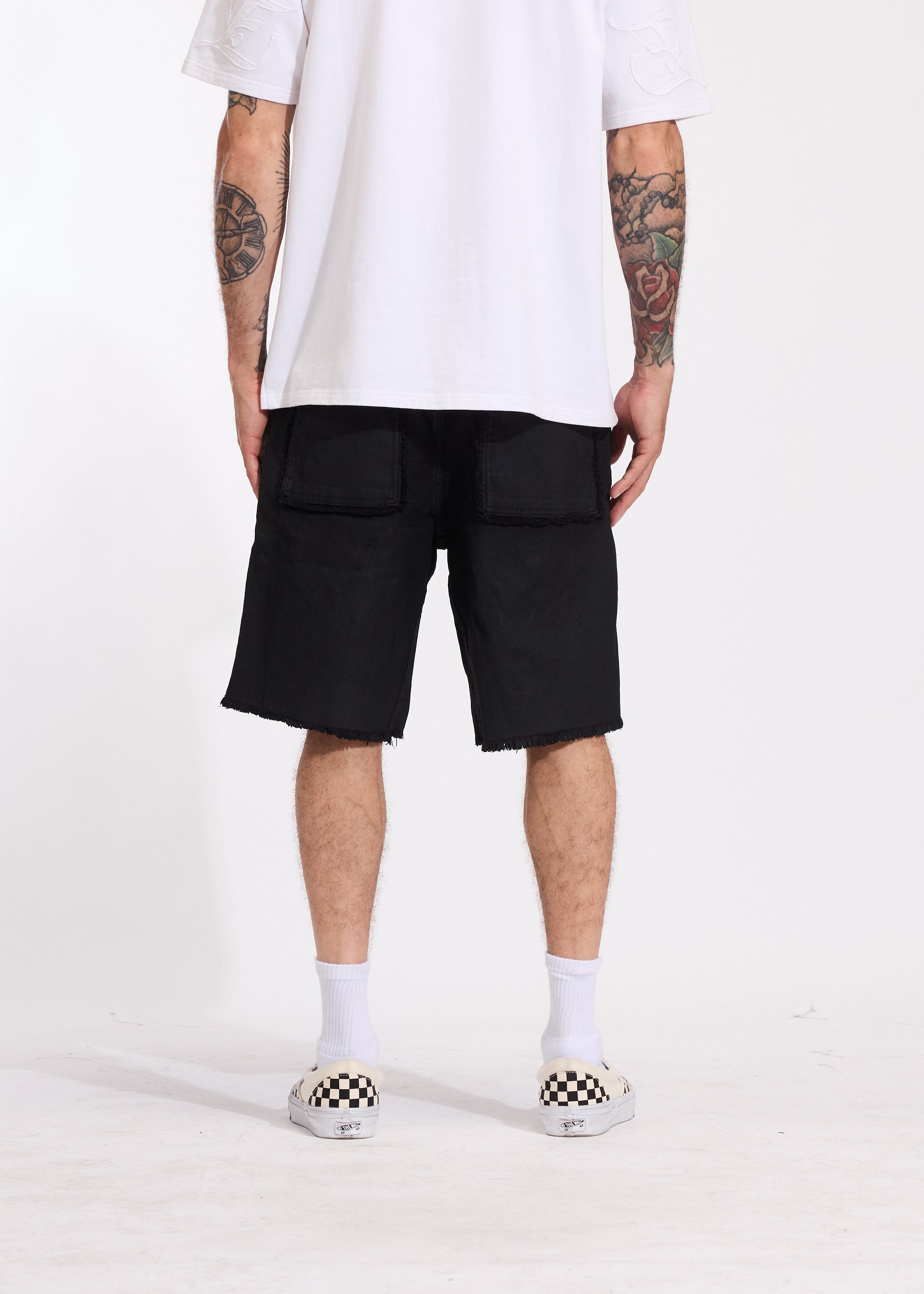 Cena Denim Shorts (Black Wax)