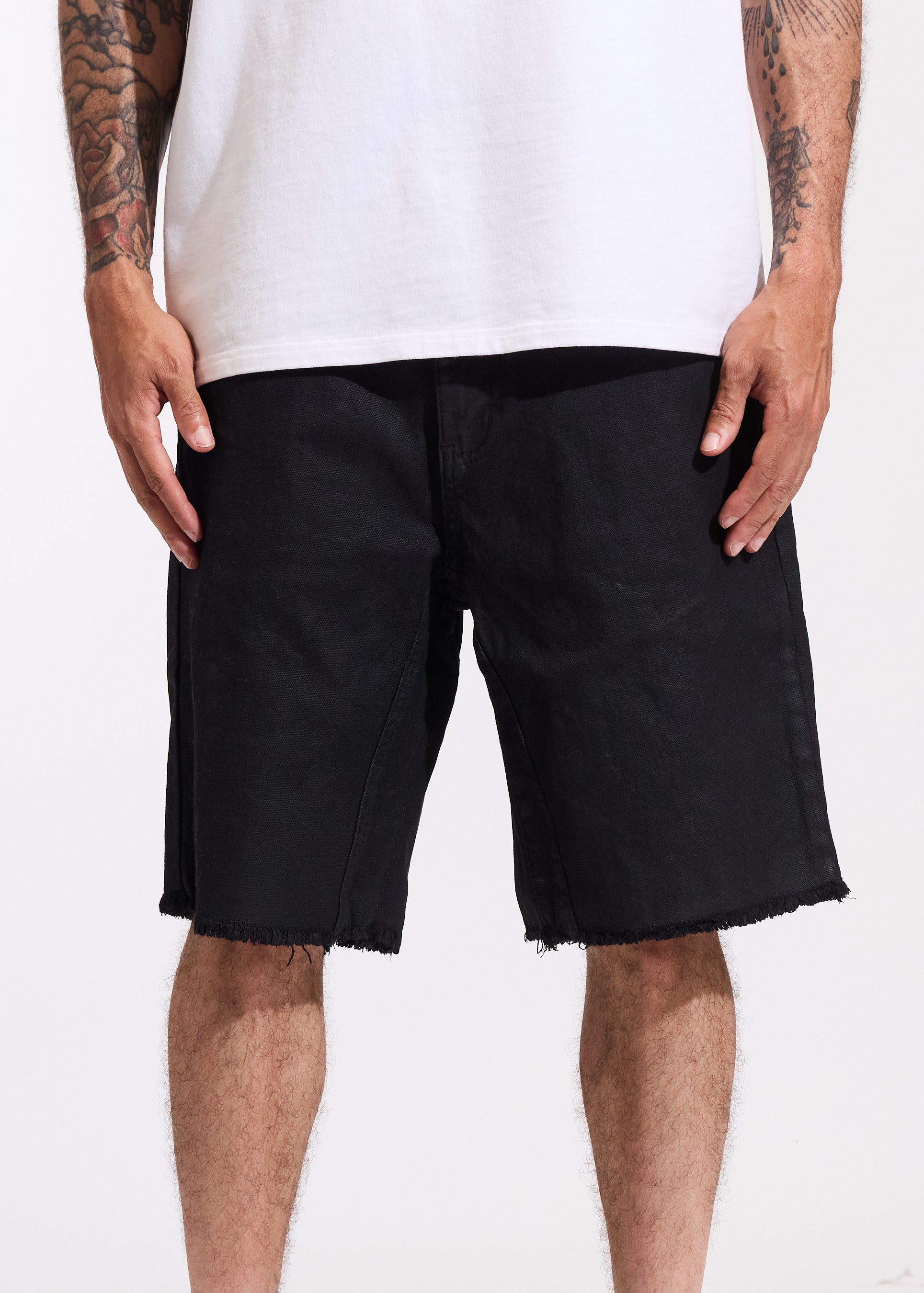 Cena Denim Shorts (Black Wax)
