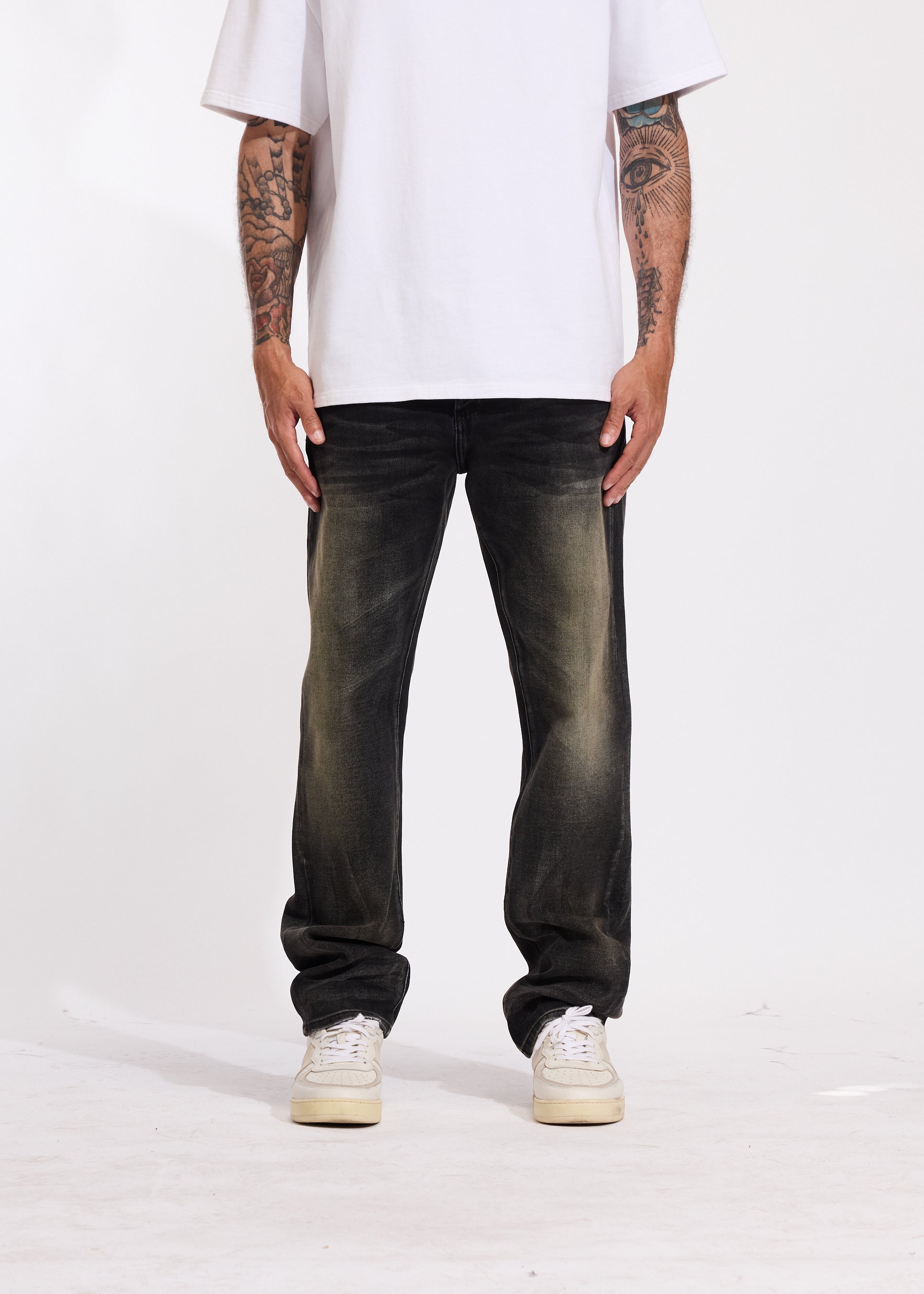 Pacific Straight Denim (Grey Washed)