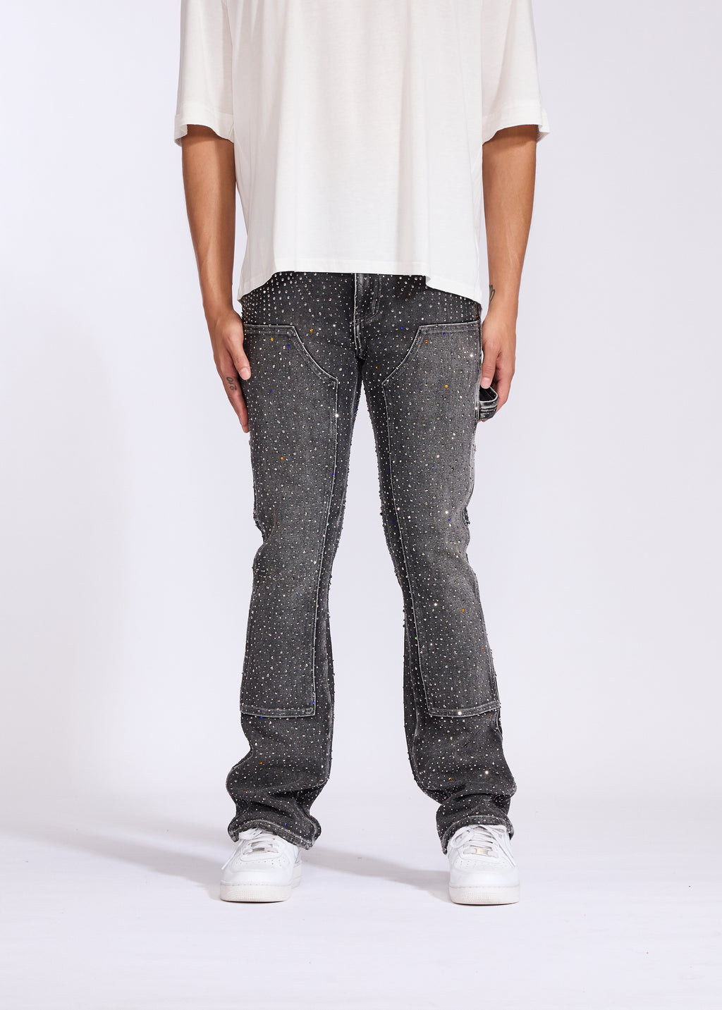 Iced Flare Denim (Grey)