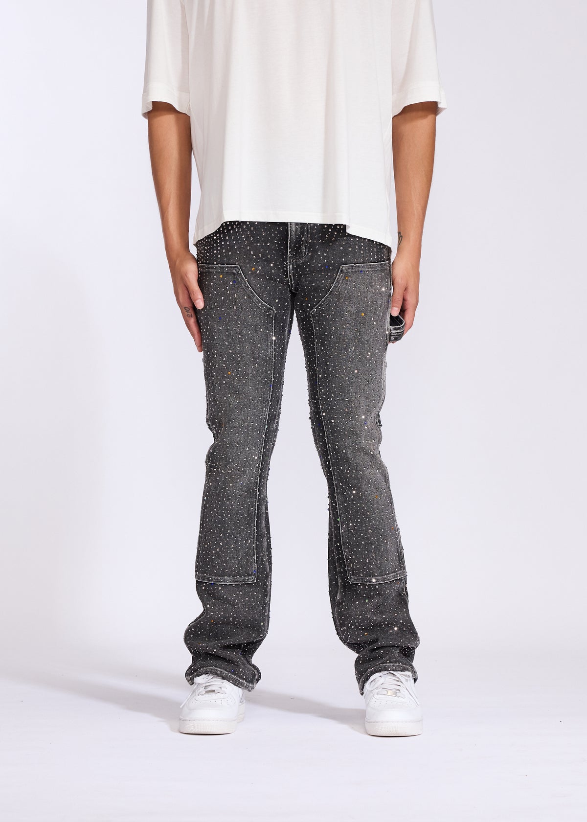 Iced Flare Denim (Grey)