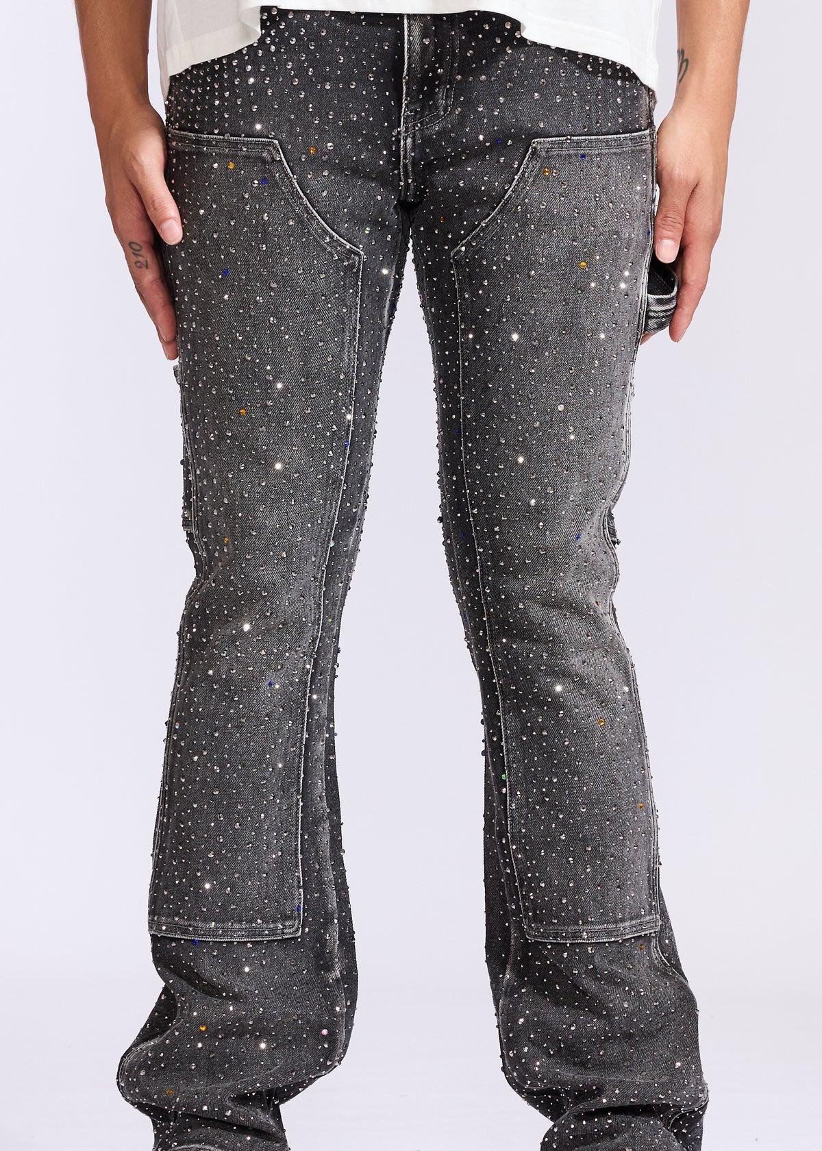 Iced Flare Denim (Grey)