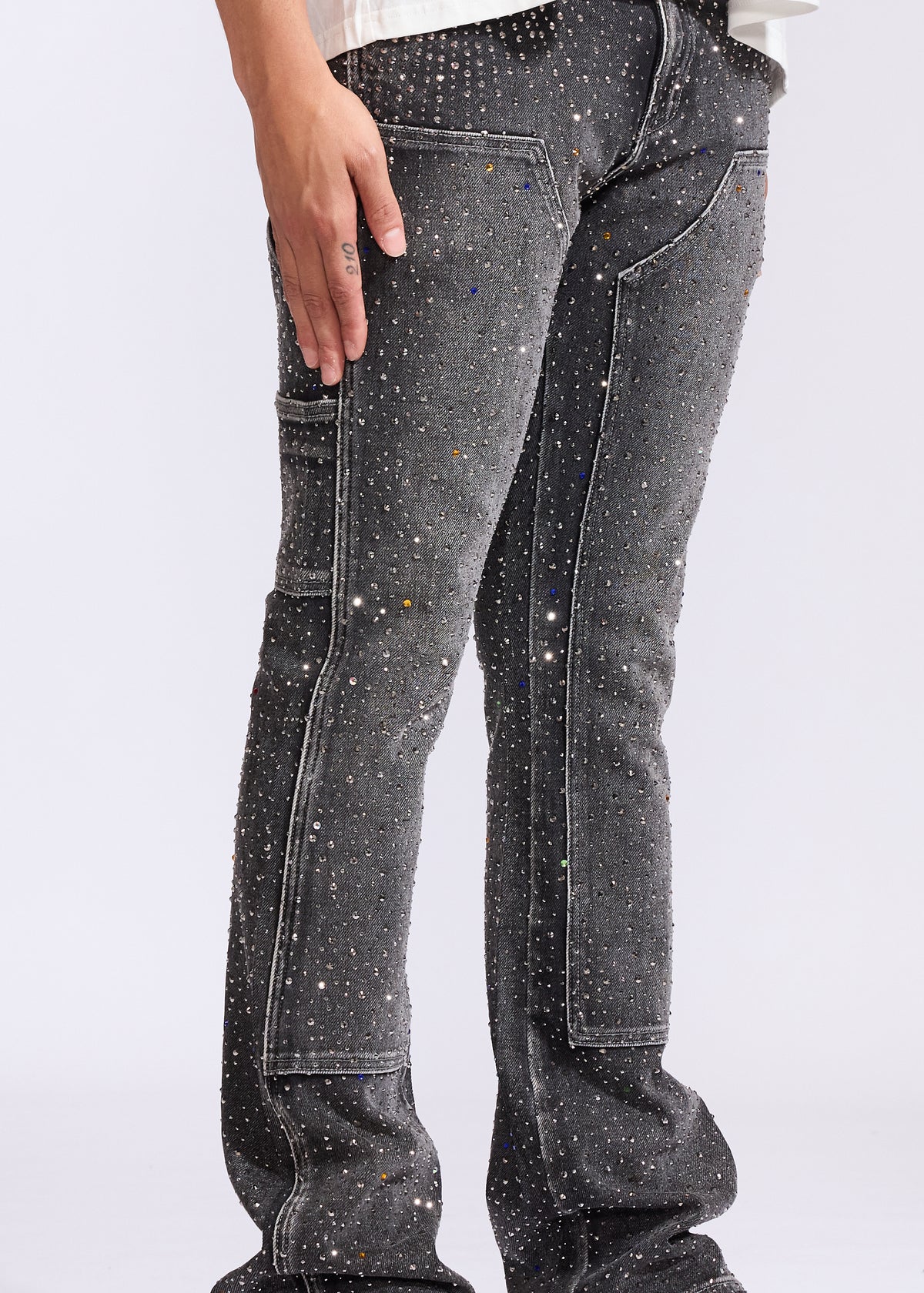 Iced Flare Denim (Grey)