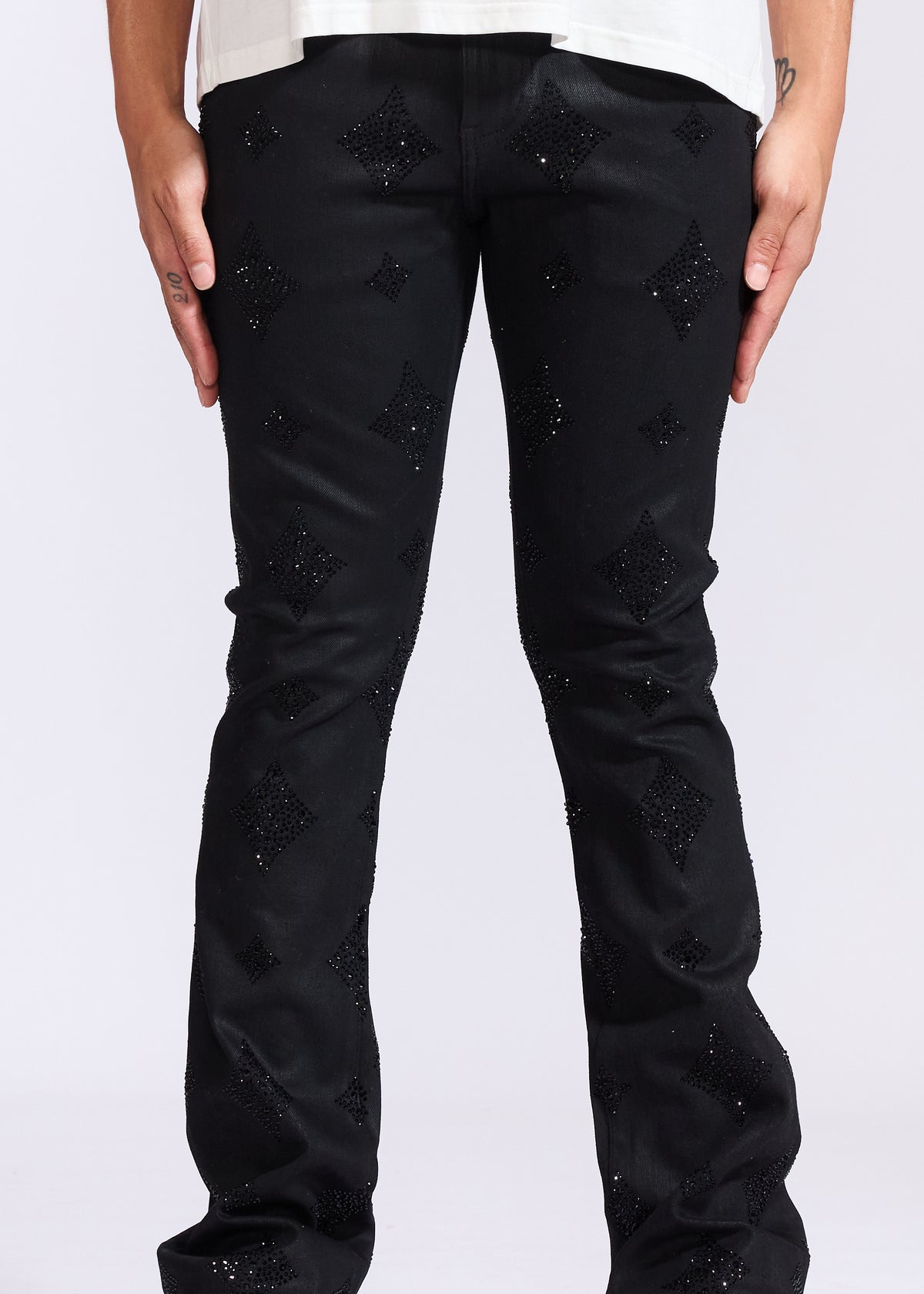 Oynx Flare Denim (Black Wax)