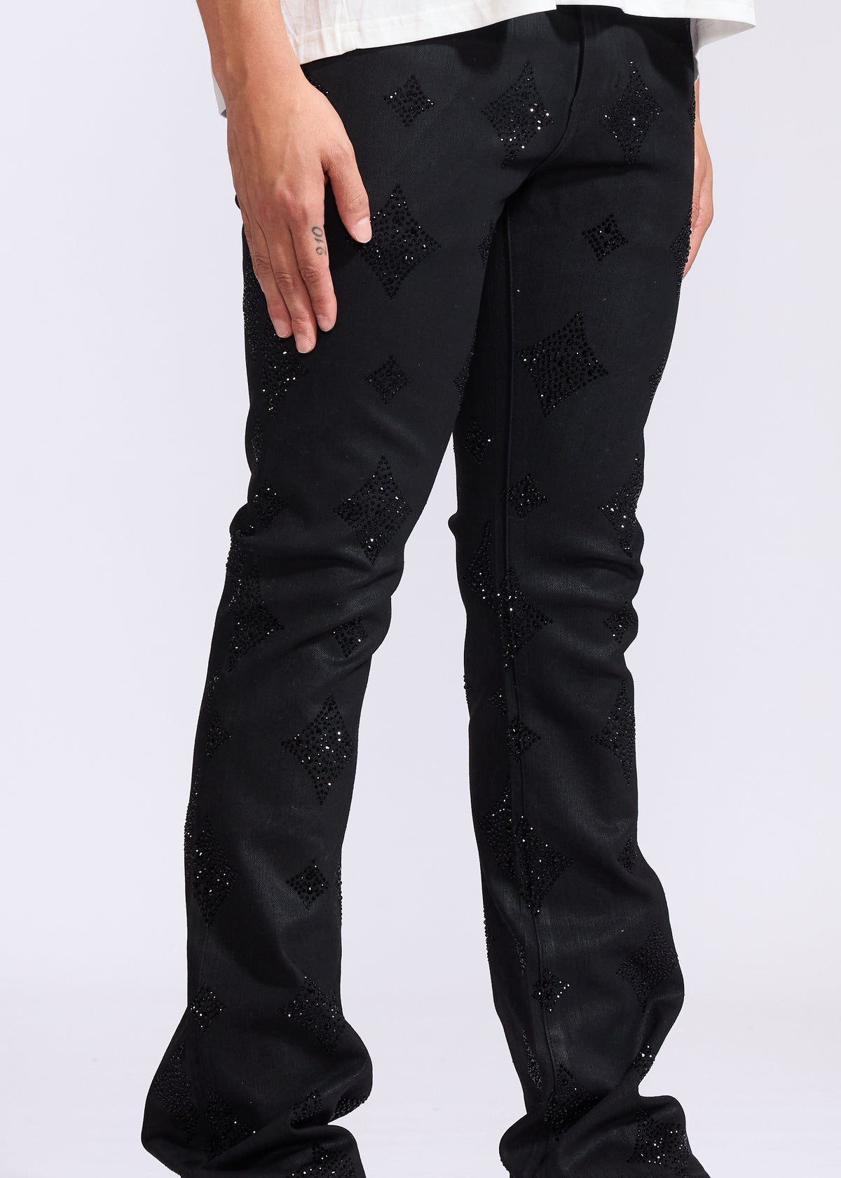 Oynx Flare Denim (Black Wax)