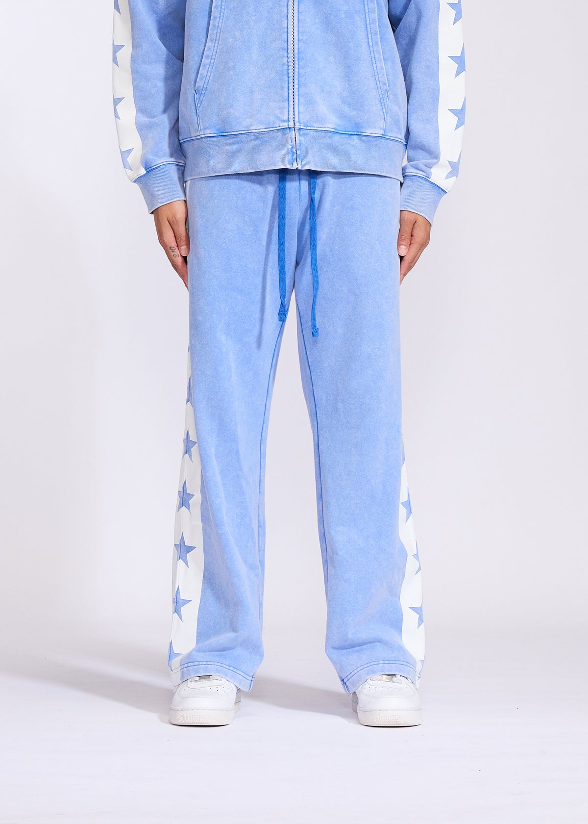 Star Sweatpants (Light Blue)