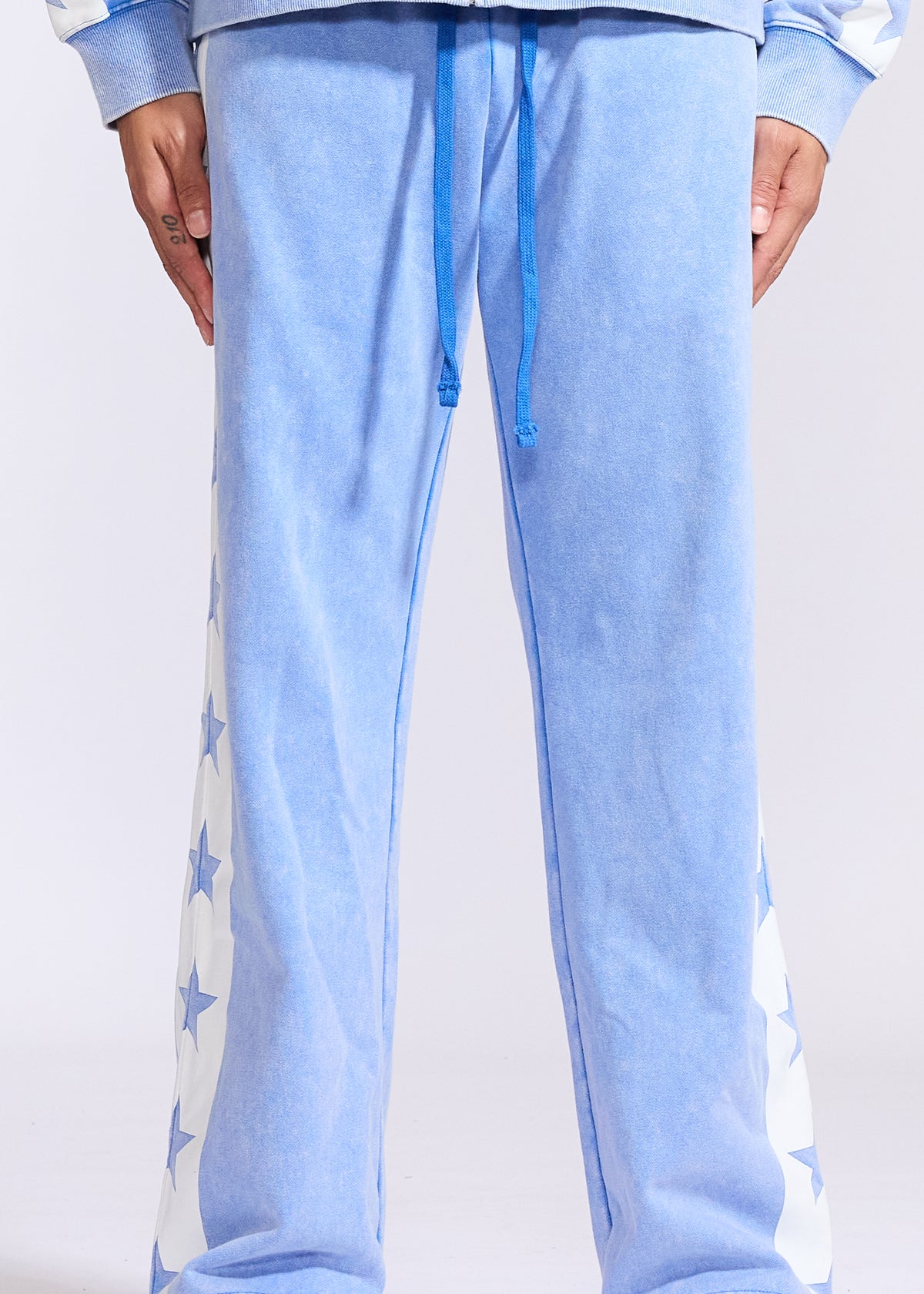 Star Sweatpants (Light Blue)