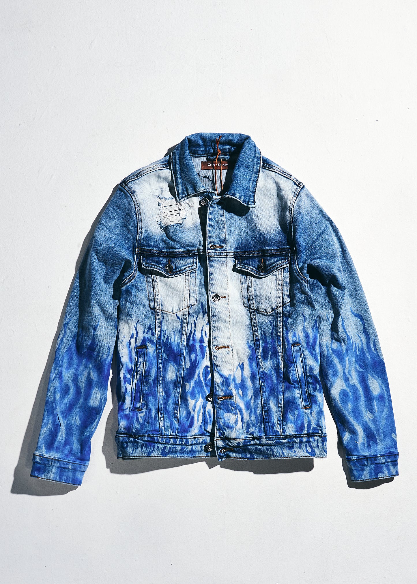 Bering Denim Jacket (Blue Flames)