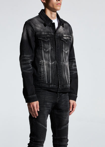 Bering Denim Jacket (Washed Black)