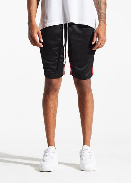 Lewis Track Shorts (Black/Red)