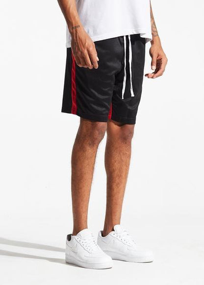 Lewis Track Shorts (Black/Red)